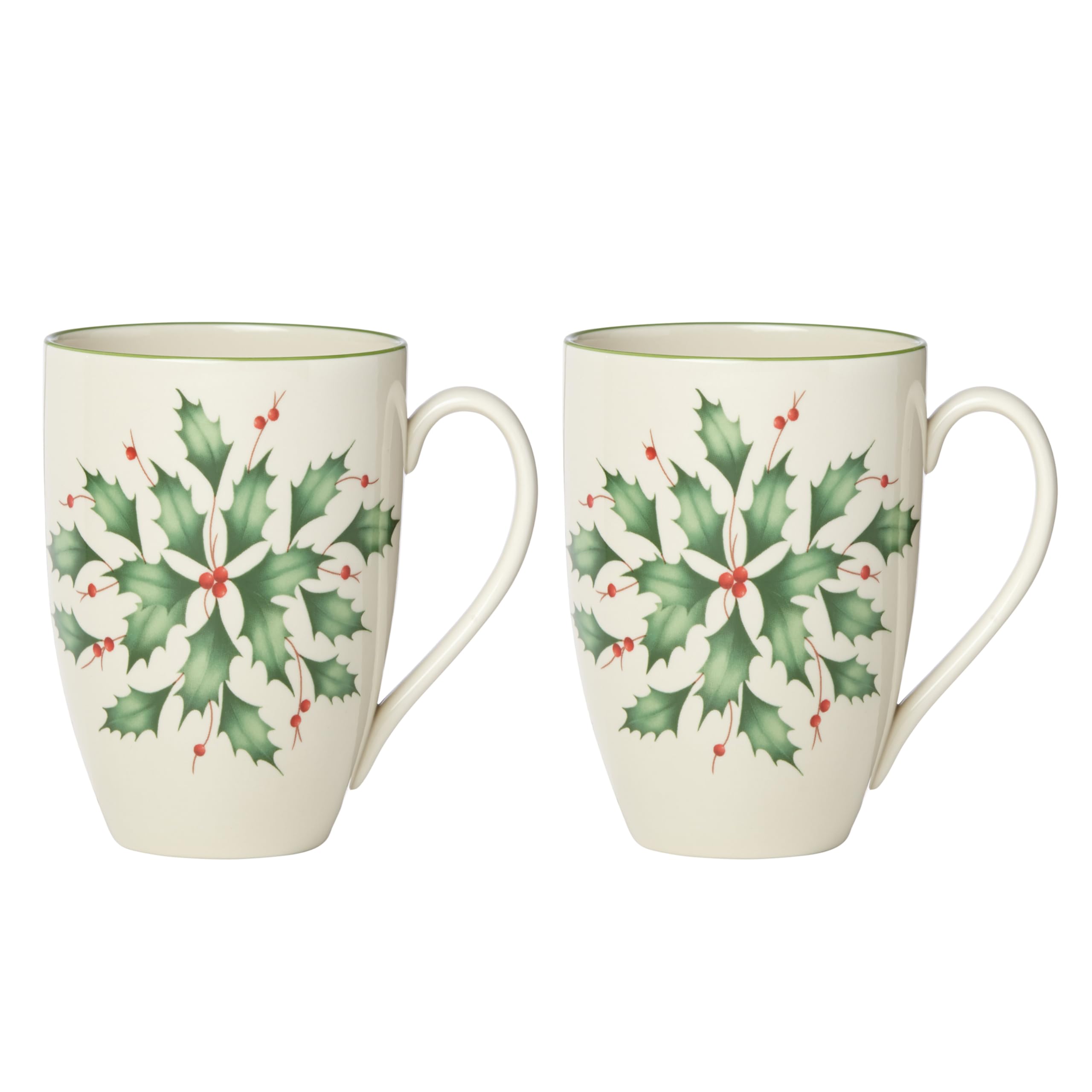 Lenox 870002 Holly Mug 2-Piece Set