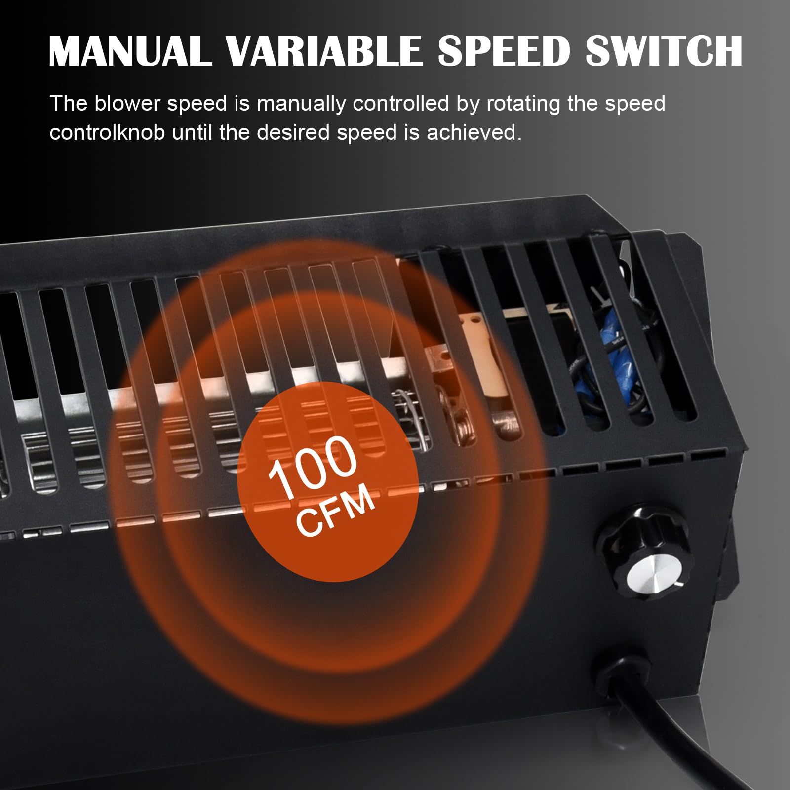 Hiorucet CB36 Wood Stove Blower for US Stove US2000E, BEC95E, Country Hearth 2000, Ashley AW1120E, Vogelzang VG820E Heartwood an