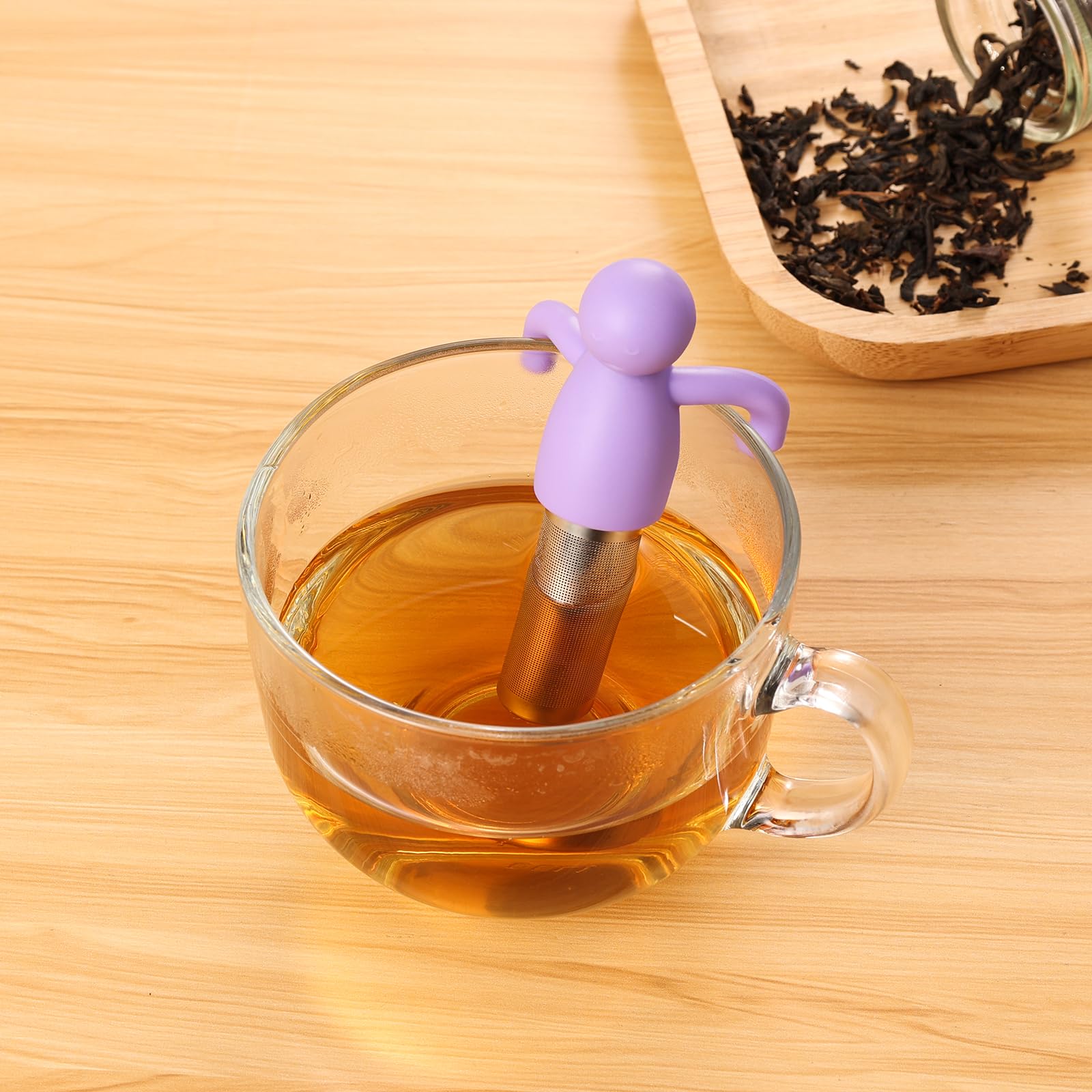 Leden Loose Leaf Tea Steeper Cute Tea Infuser For Girl Kids Extra Fine Mesh Tea Ball Stainless Steel Tea Filter For Cup Mug Pot