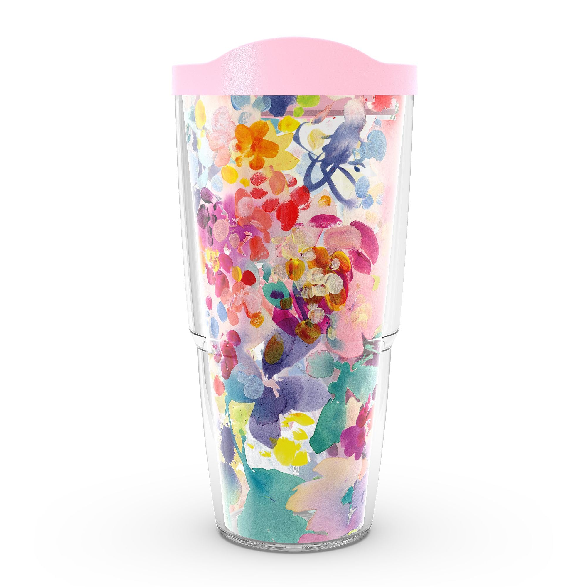 Tervis CreativeIngrid Aura Made in USA Double Walled Insulated Tumbler Travel Cup Keeps Drinks Cold & Hot, 24oz, Classic
