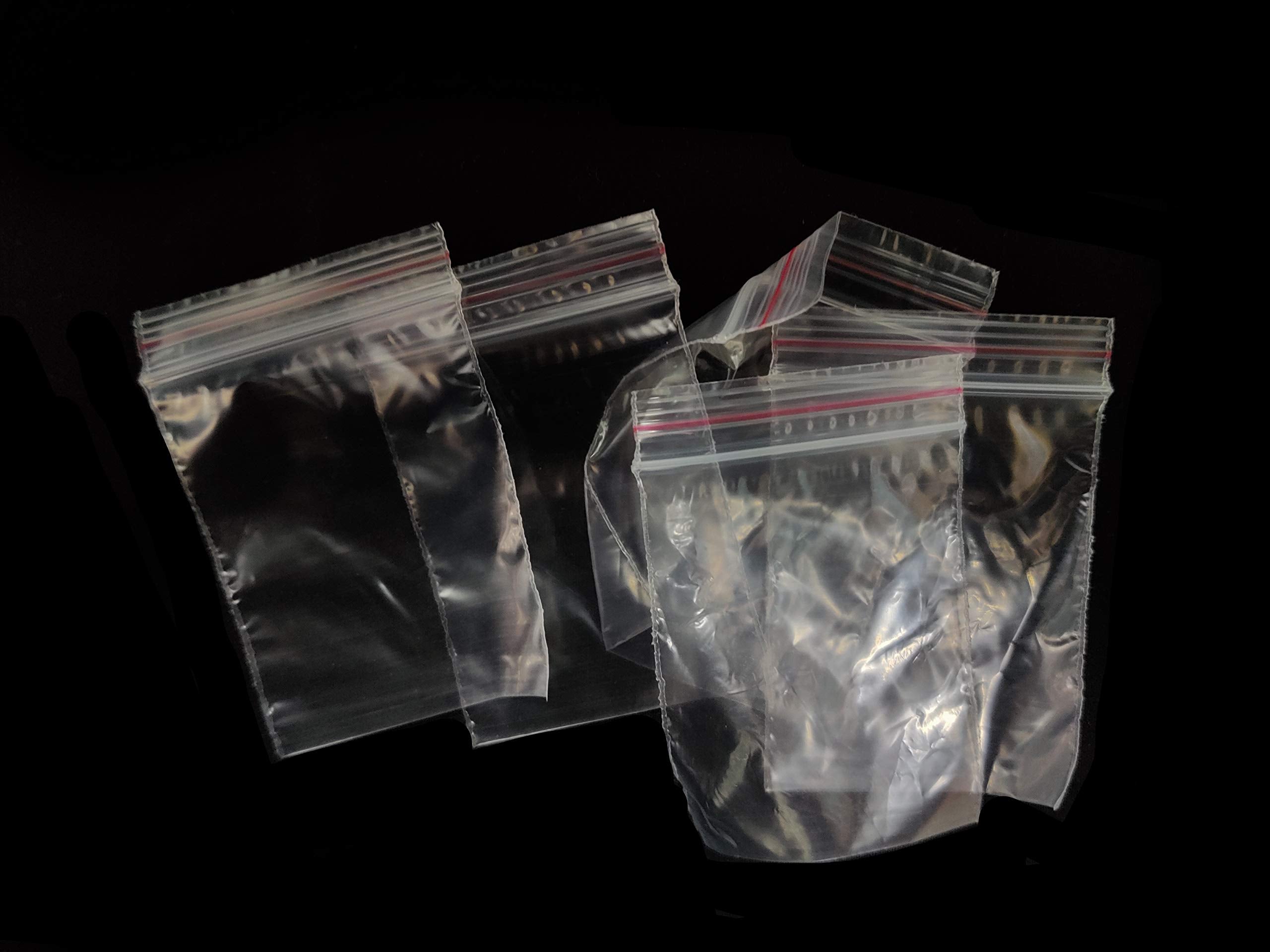 Johnson Tools 51Plus Micron Thick Transparent Zip Lock Bags 2X3 (Pack Of 500) Reusable Plastic Zip Pouch Storage Bags For Beads