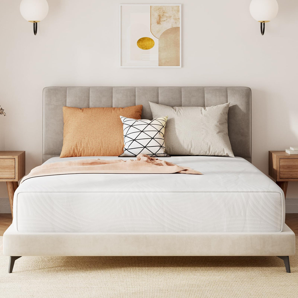 Sweetnight Full Size Mattress 10 Inch Full Memory Foam Mattress In A Box For Pressure Relief & Motion Isolation, Plush Full Bed