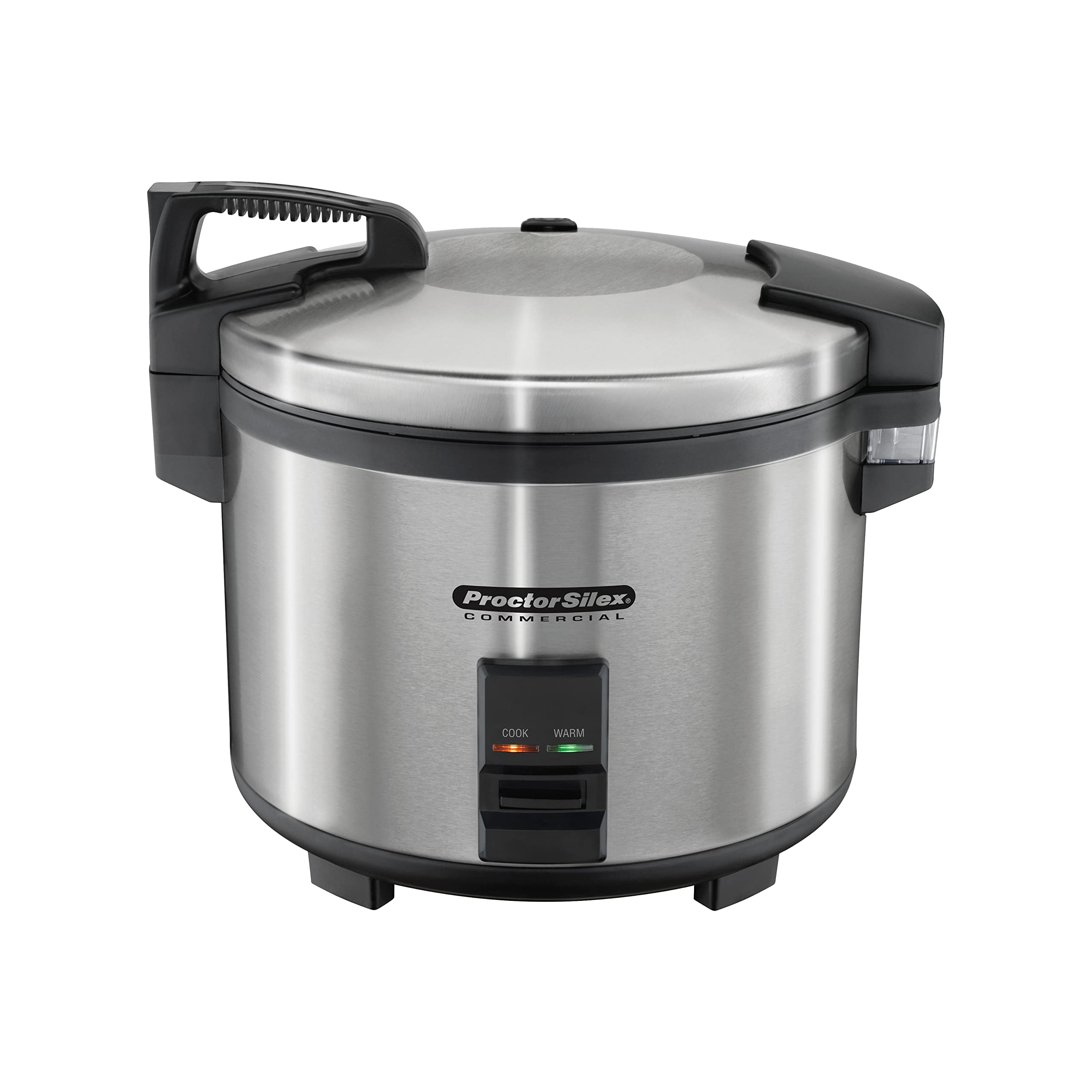 Hamilton Beach Proctor Silex Commercial 37560R Rice Cooker/Warmer, 60 Cups Cooked Rice, Non-Stick Pot, Hinged Lid, Stainless Ste