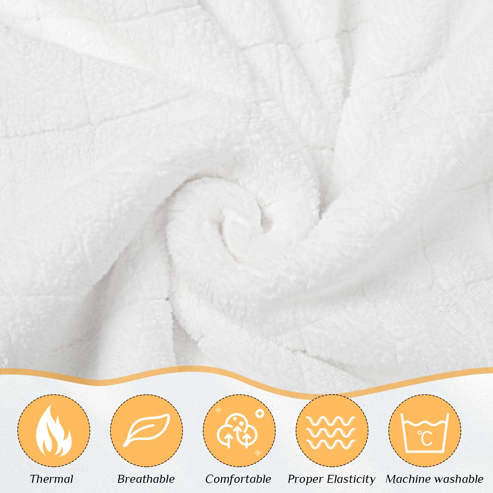 4 Pcs Spa Wrap Towel Wrap For Women Spa Robe With Adjustable Closure Elastic Top Lightweight Wraps For Bath Shower (White,Bow)