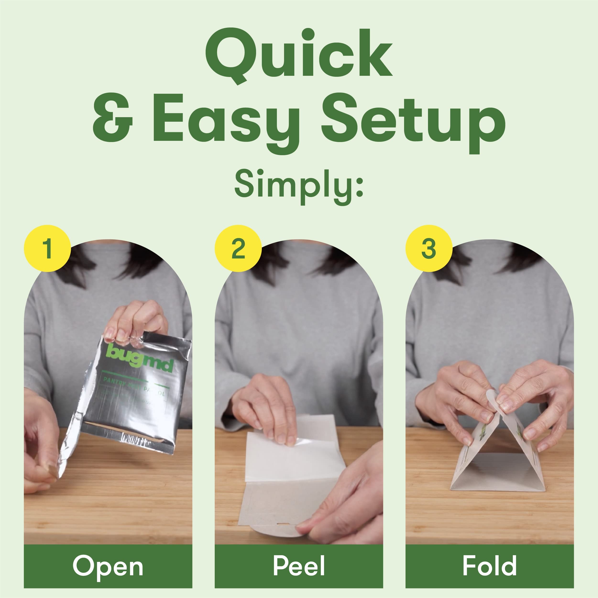 Bugmd Pantry Pest Patrol (6 Count) - Moth Traps For Kitchen, Pantry Moth Trap, Bug Trap, Moth Traps For House Pantry, Get Rid Of