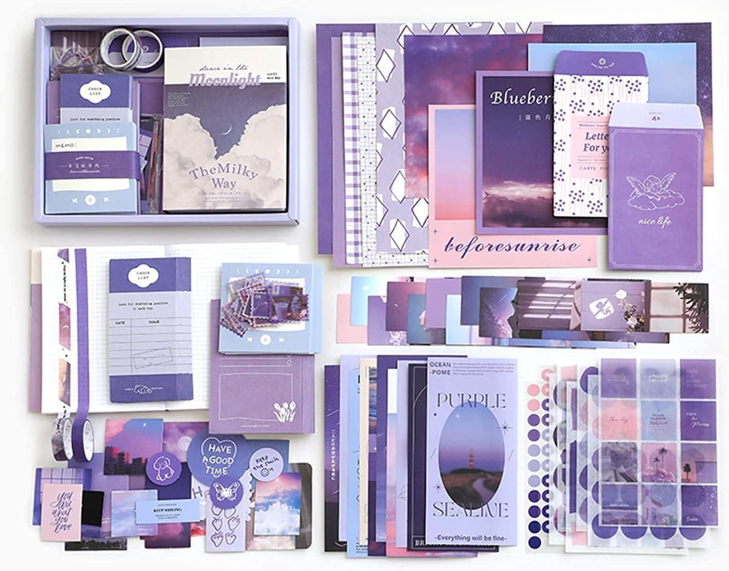 curve creation Scrap Book Kit Scrap Booking Kit Photo Album Scrapbook Journal Scrapbook Kit Vintage Journal Kit Aesthetic Scrape
