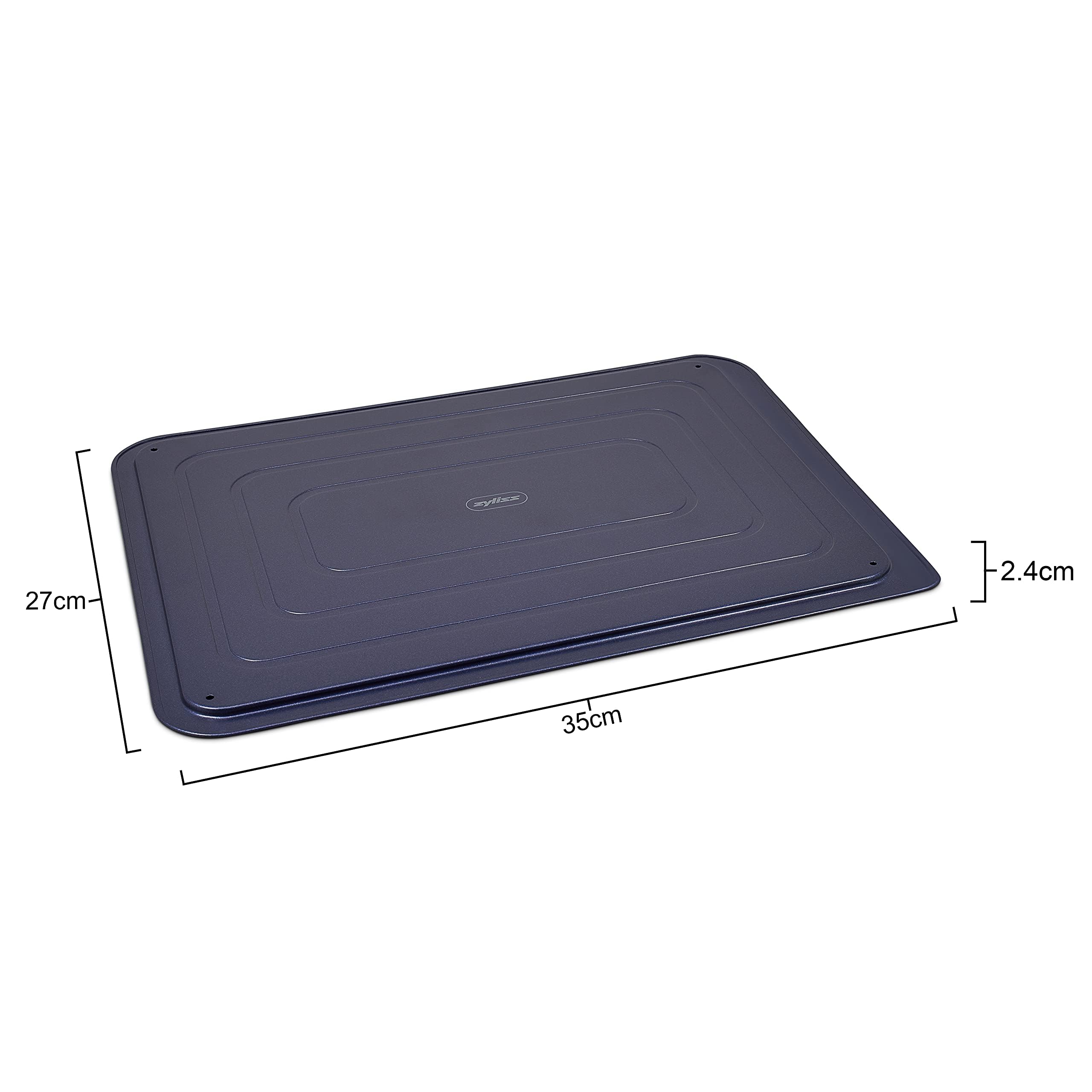 Zyliss E980192 Non-Stick Baking Sheet | Carbon Steel | Dark Blue | Baking Tin/Bakeware/Roasting | Dishwasher Safe | 5 Year Guara