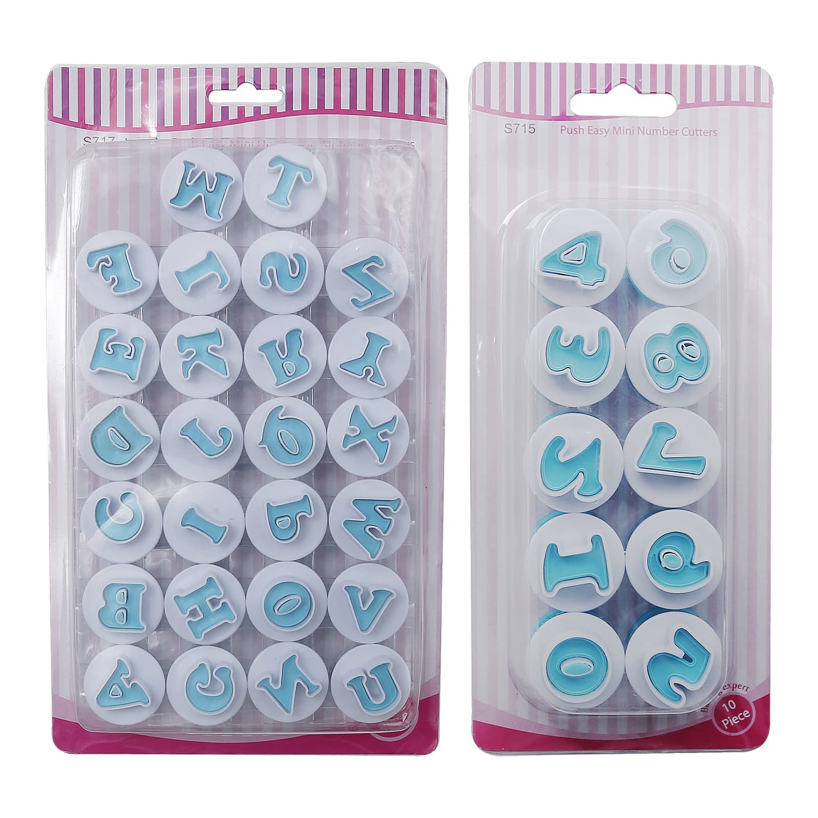 26PCS/Set Cookie Stamp Impress Cookie Cutters Alphabet Letter Cake Biscuit Mold Letter Shape DIY Cookie Biscuit Alphabet Cake To