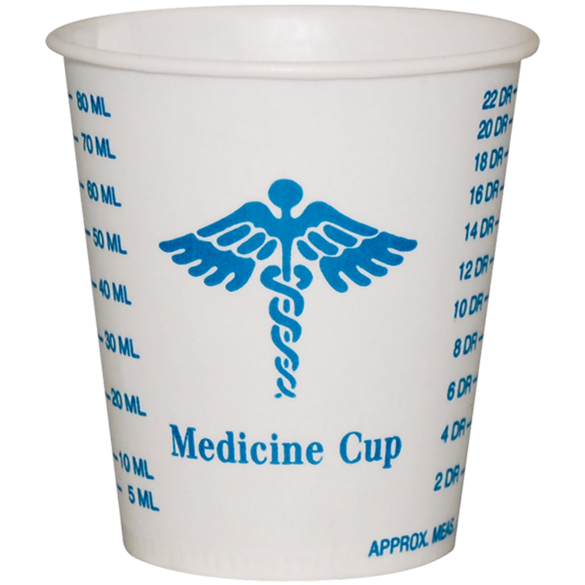 Solo R3-43107 3 Oz Graduated Medicine Waxed Paper Cold Cup (Case Of 5000)