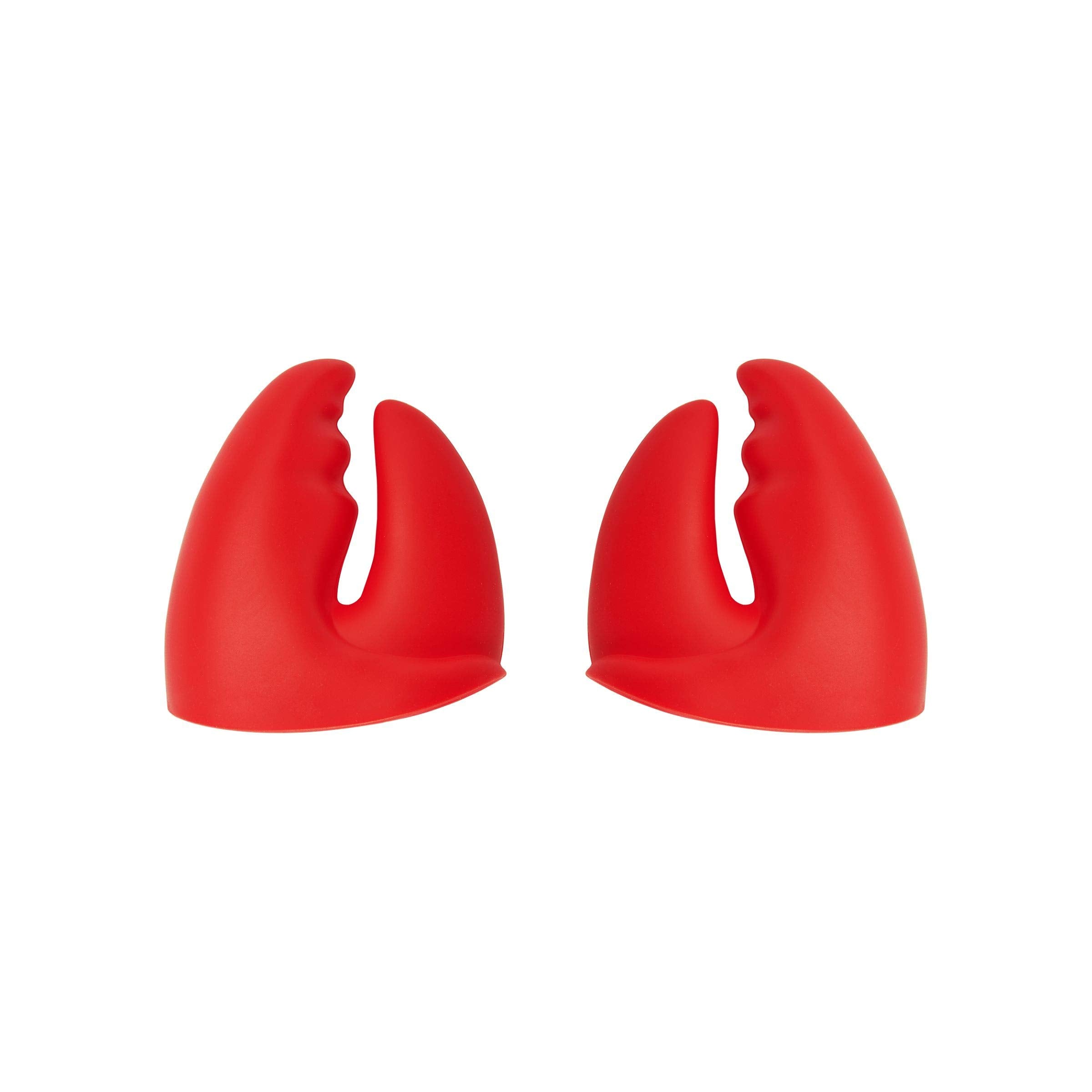 Genuine Fred Pot Pinchers Silicone Pot Holders,Red