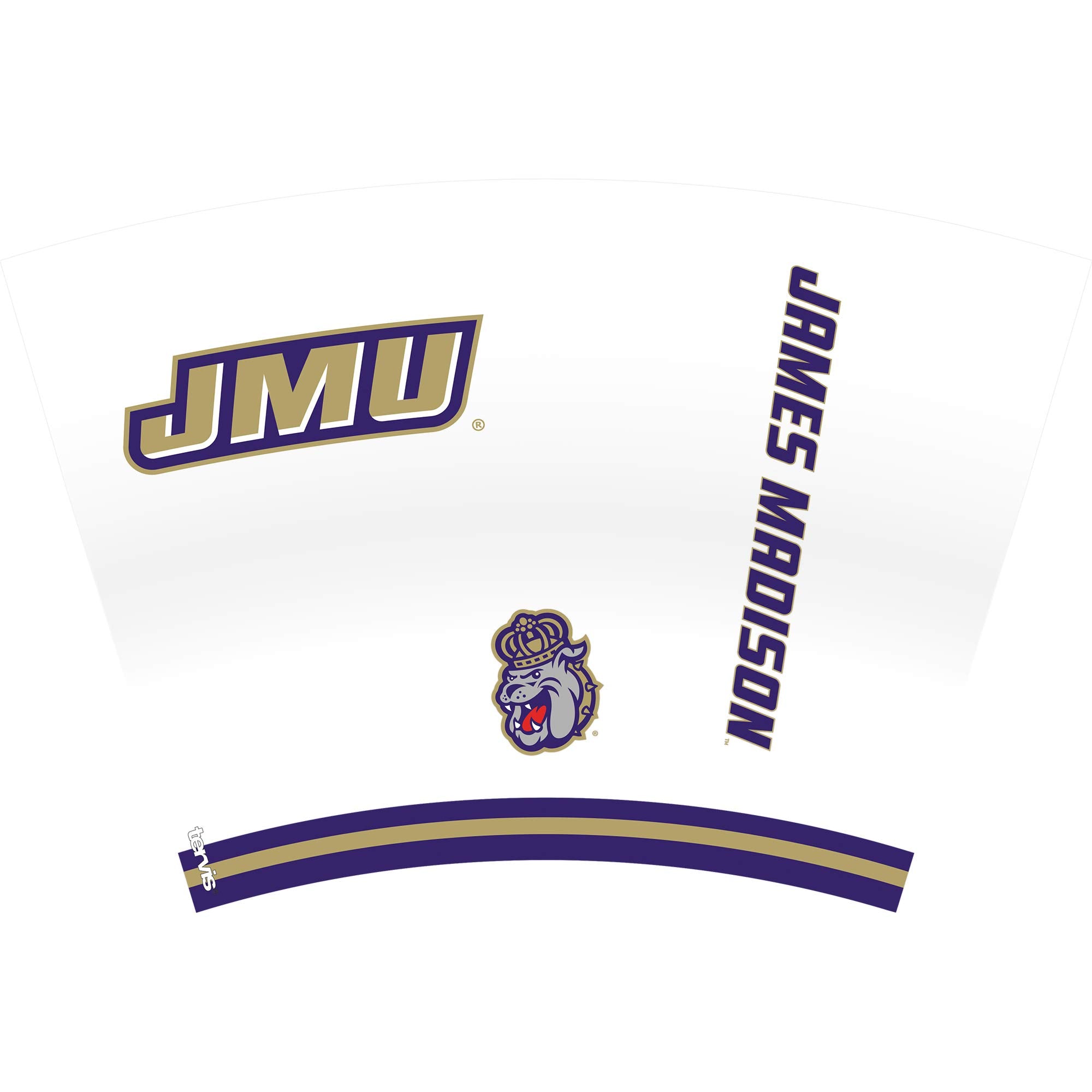 Tervis Made In Usa Double Walled James Madison University Jmu Dukes Insulated Tumbler Cup Keeps Drinks Cold & Hot, 24Oz, Arctic