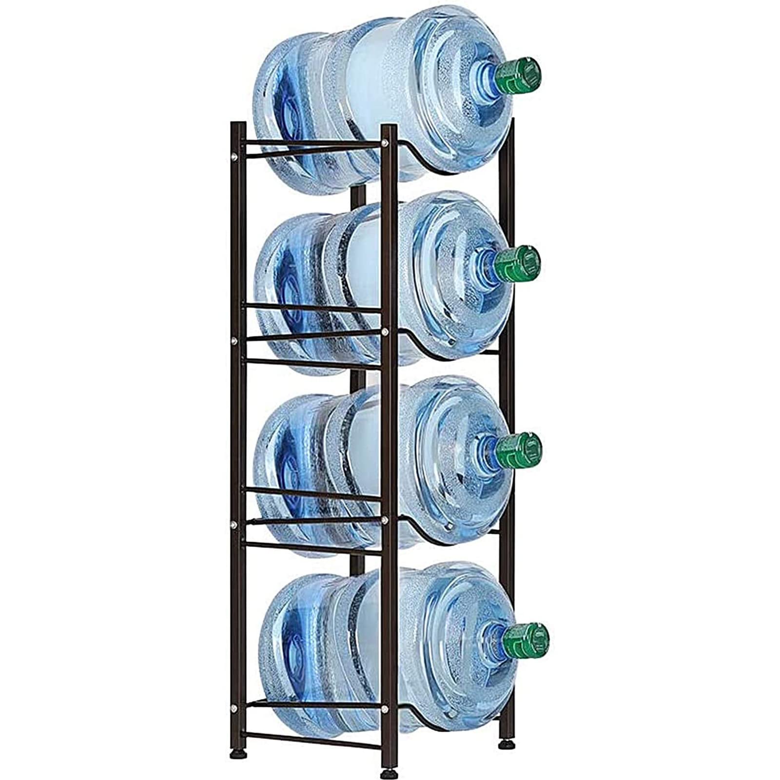 5 Gallon Water Jug Holder Water Bottle Storage Rack, 4 Tier Water Cooler Jug Rack, 5 Gallon Water Jug Stand, 5 Gallon Water Bott