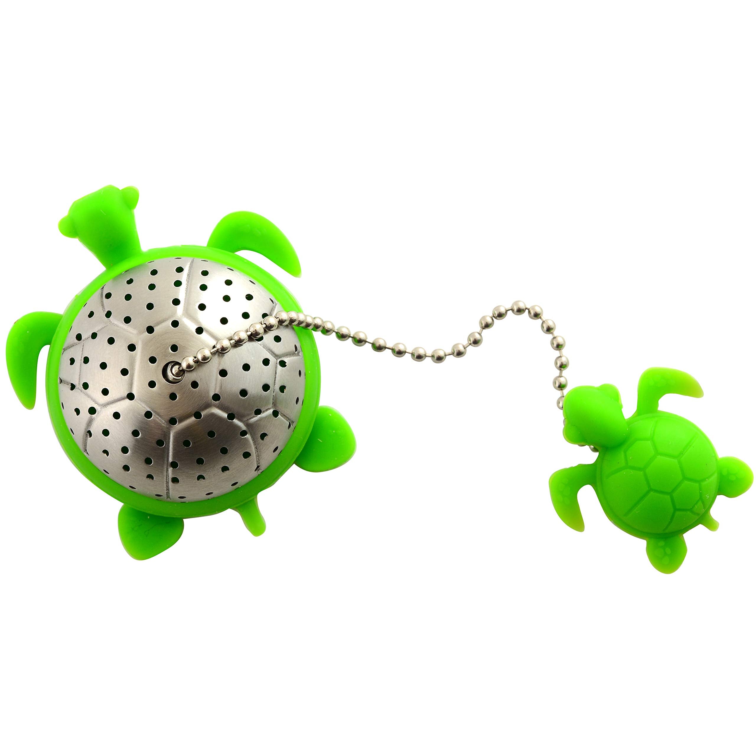 Norpro Nor-5647 S/S Turtle Tea Infuser , Green , 2'' X 2'' X 1.25''
