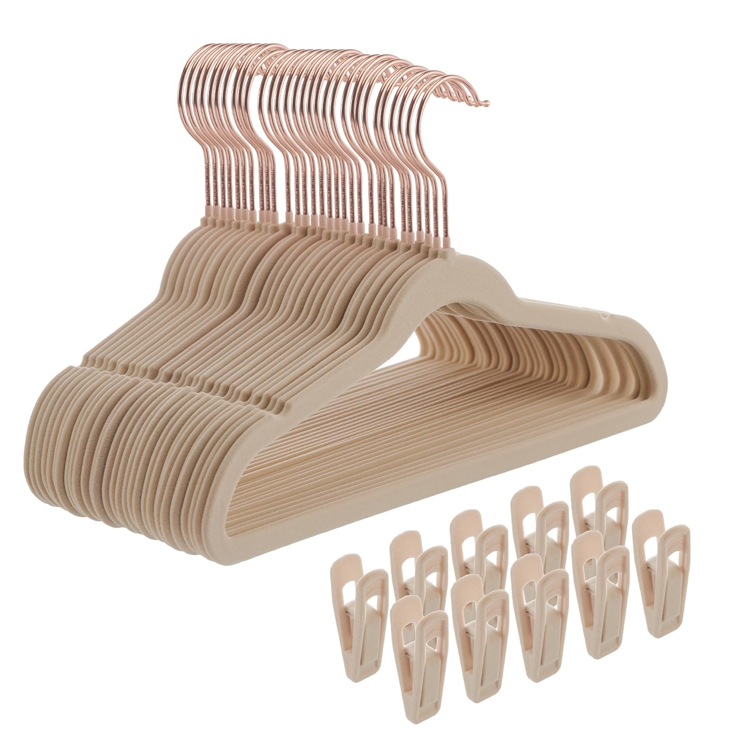 Tonswachic Kids Velvet Hangers 30 Pack - 14'' Inch Premium Non Slip Kids Felt Hangers For Clothes - Ultra Thin Baby Felt Hangers