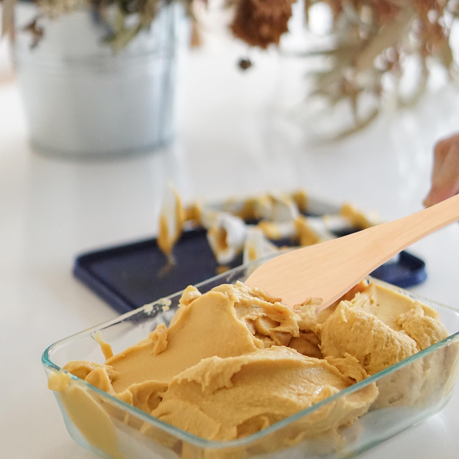 Doitool 20Pcs Butter Spreaders Wooden Cheese Spreader, Dumpling Making Tools Cheese Jelly Jam Spreader Dumpling Filling Spreadin