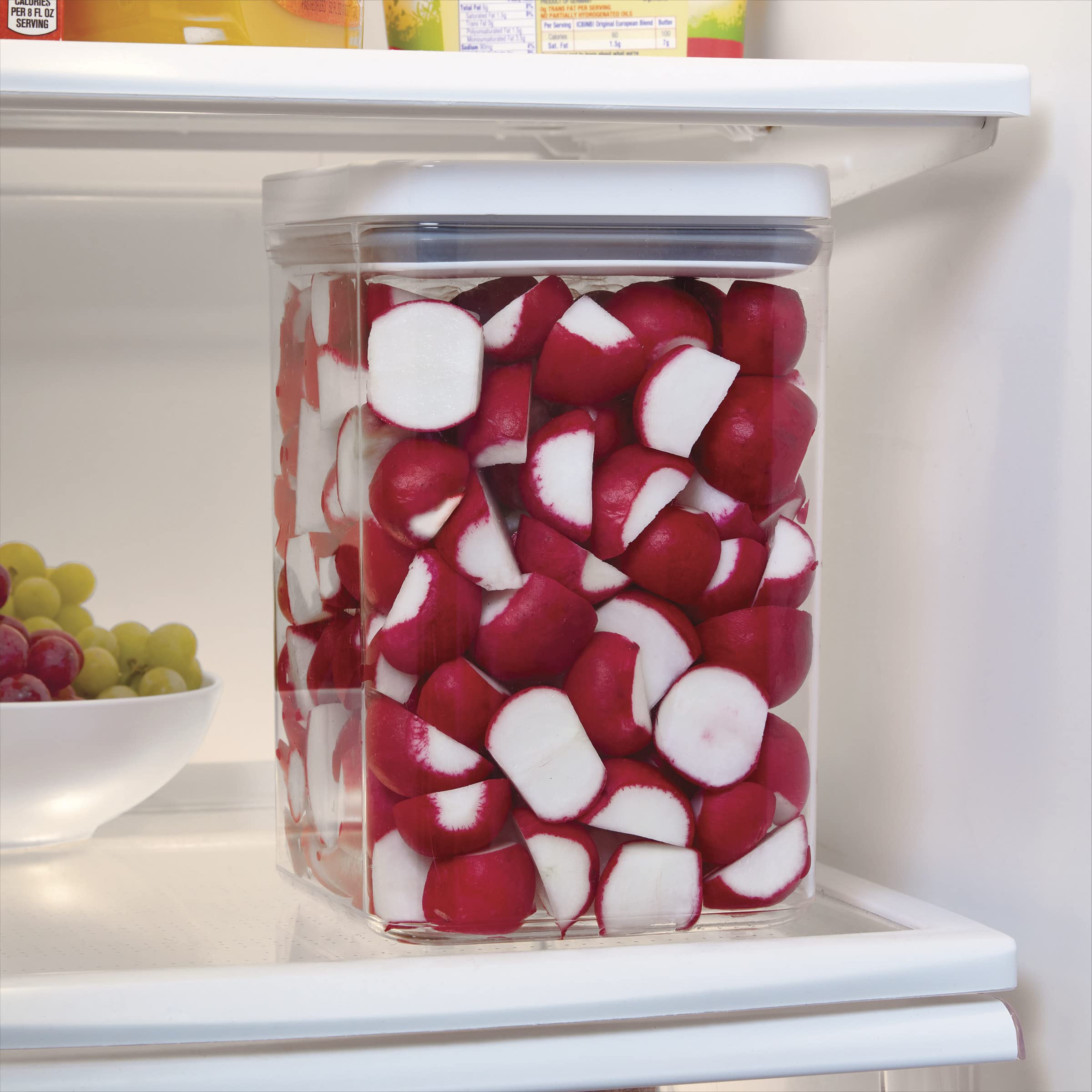 Copco Food And Organization Storage Container With Airtight Lid, 4.43-Quart, Clear