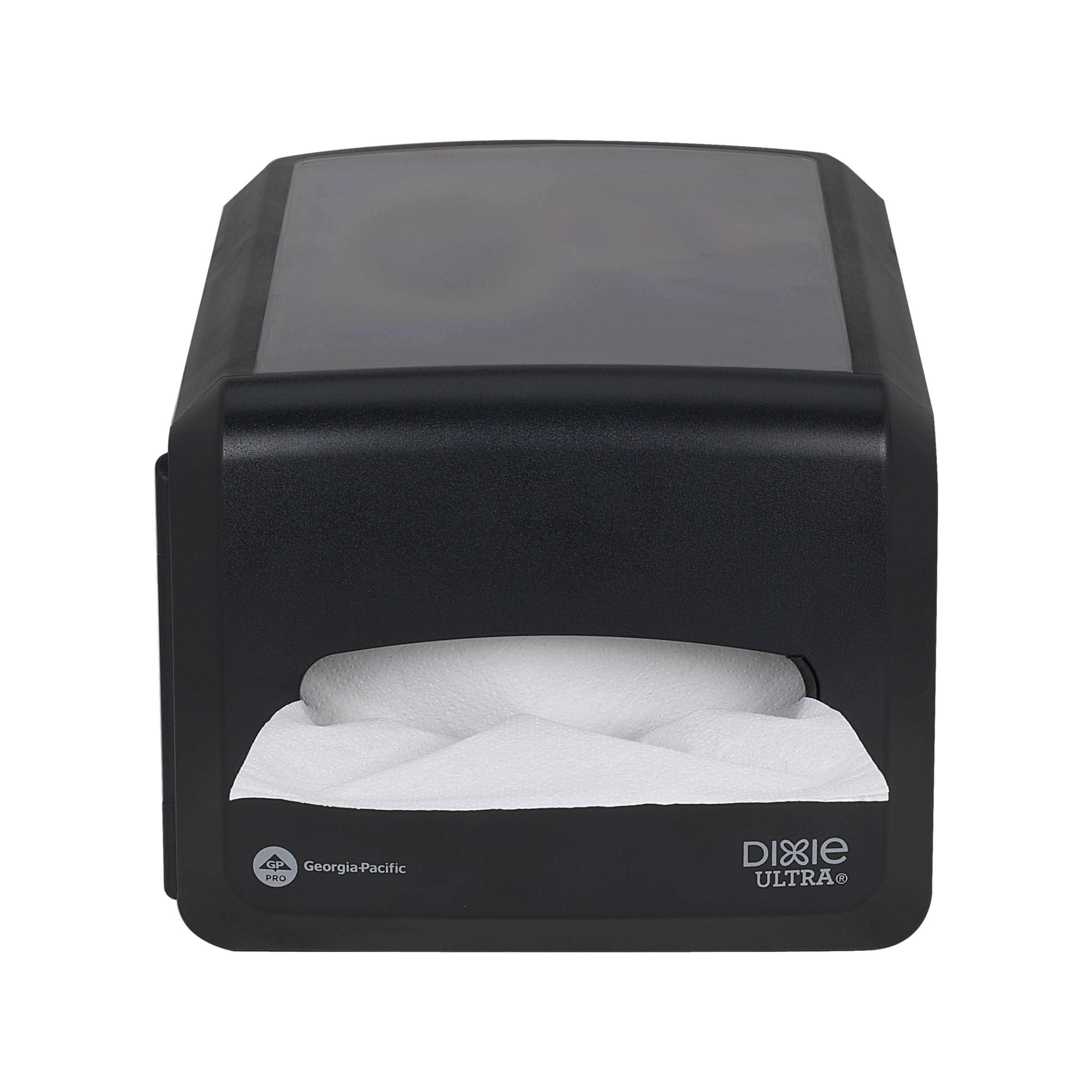 Dixie Ultra Countertop Interfold Napkin Dispenser By Gp Pro (Georgia-Pacific); Black; 54510A; Holds 500 Napkins; 8.200'' H X 12.
