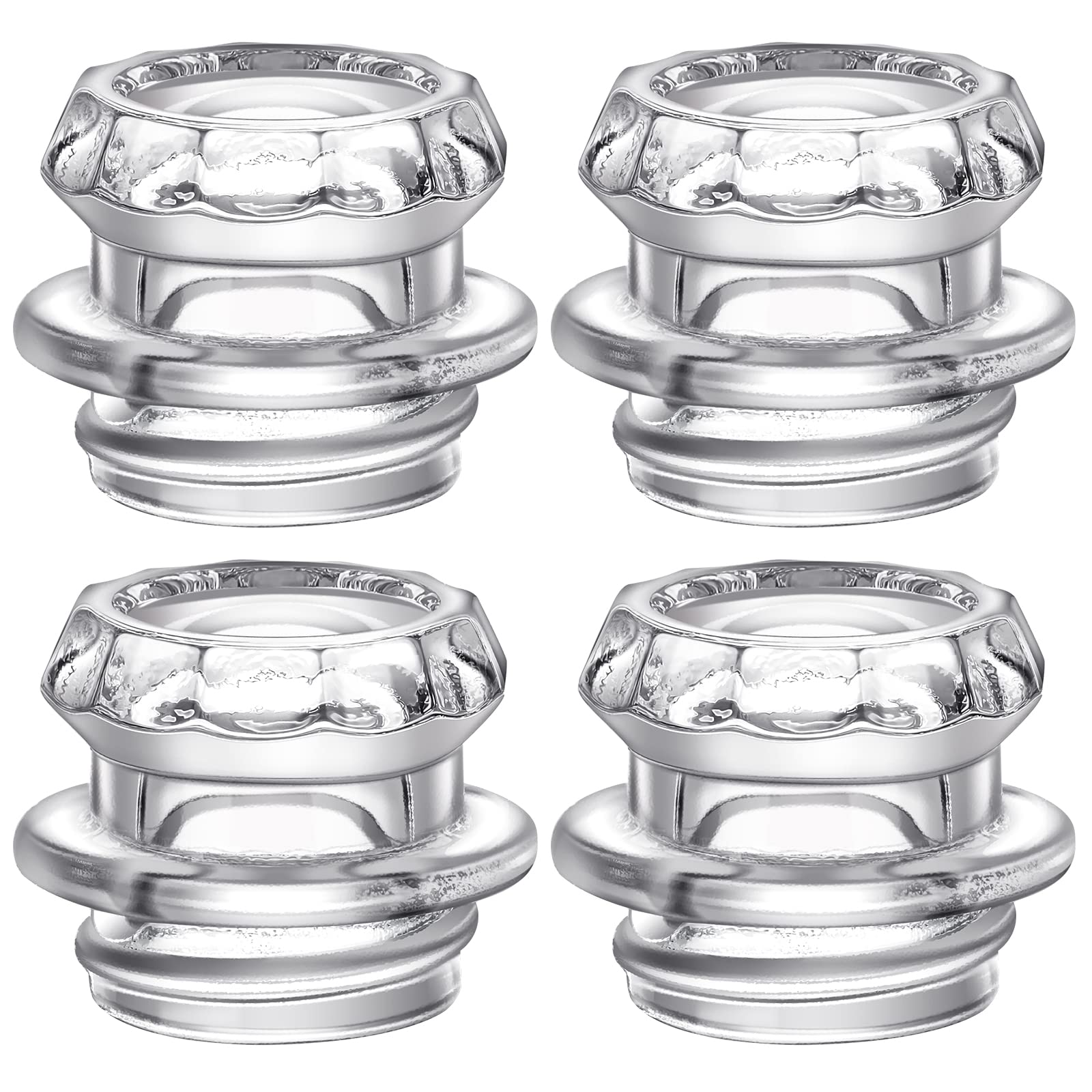 Vesici Coffee Percolator Pot Replacement 4 Pieces Glass Percolator Top Replacement Glass Coffee Percolator Parts Transparent Cof