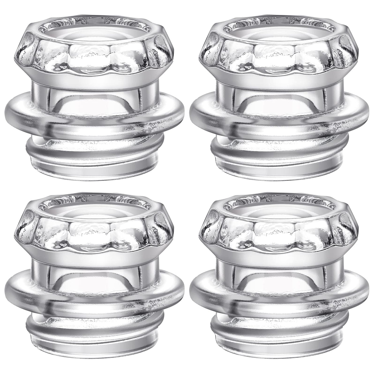 Vesici Coffee Percolator Pot Replacement 4 Pieces Glass Percolator Top Replacement Glass Coffee Percolator Parts Transparent Cof