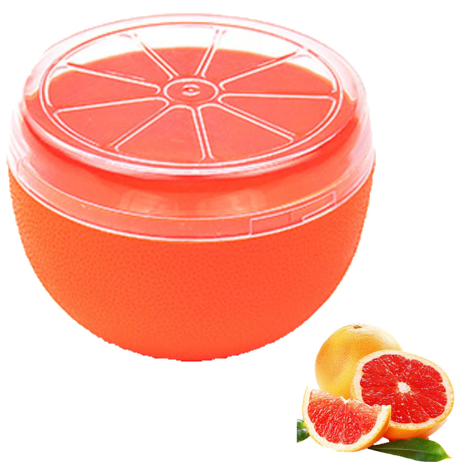 Orange Storage Containers, Reusable Grapefruit Keeper For Refrigerator, Individual Orange Saver Holder Organizer For Fridge To K