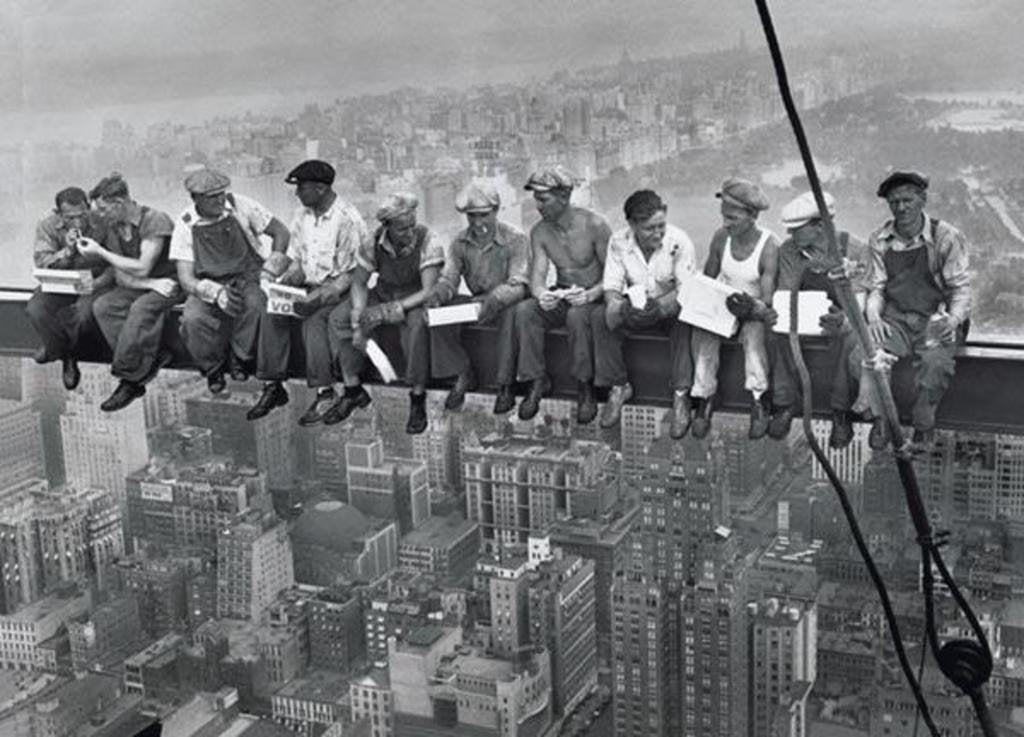 Lunch On A Skyscraper New York City Poster Art Print 24X36