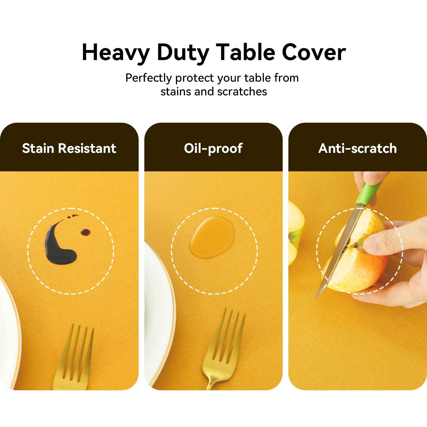Romanstile Halloween 100% Waterproof Pvc Tablecloth, Square Oil Spill Proof Stain Resistant Vinyl Table Cloth, Wipe Clean Plasti