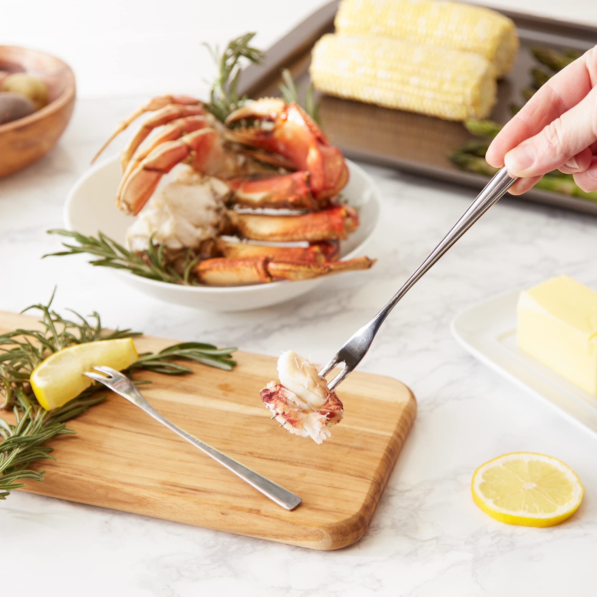 Rsvp International Endurance Collection Seafood Tool, Long Fork, Stainless Steel