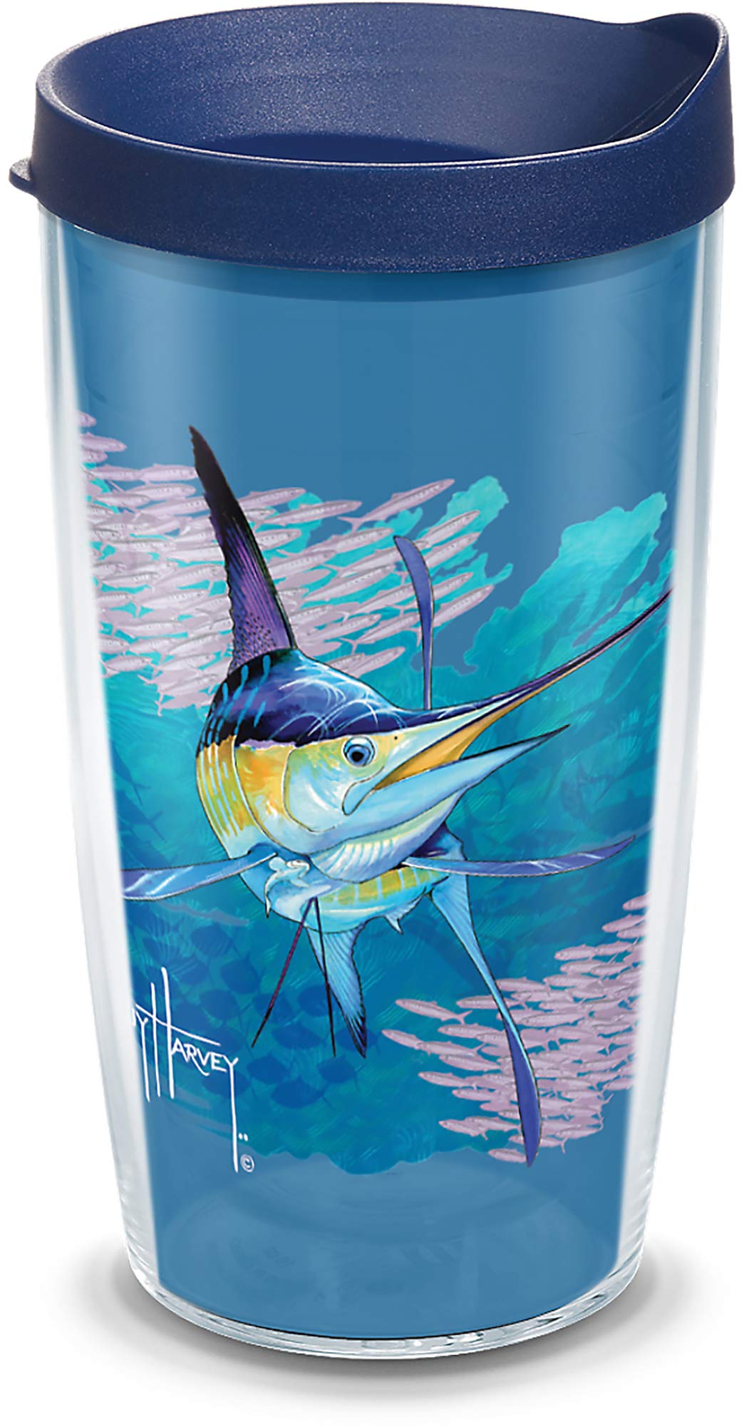 Tervis Guy Harvey Offshore Haul Marlin Insulated Tumbler 16Oz Clear