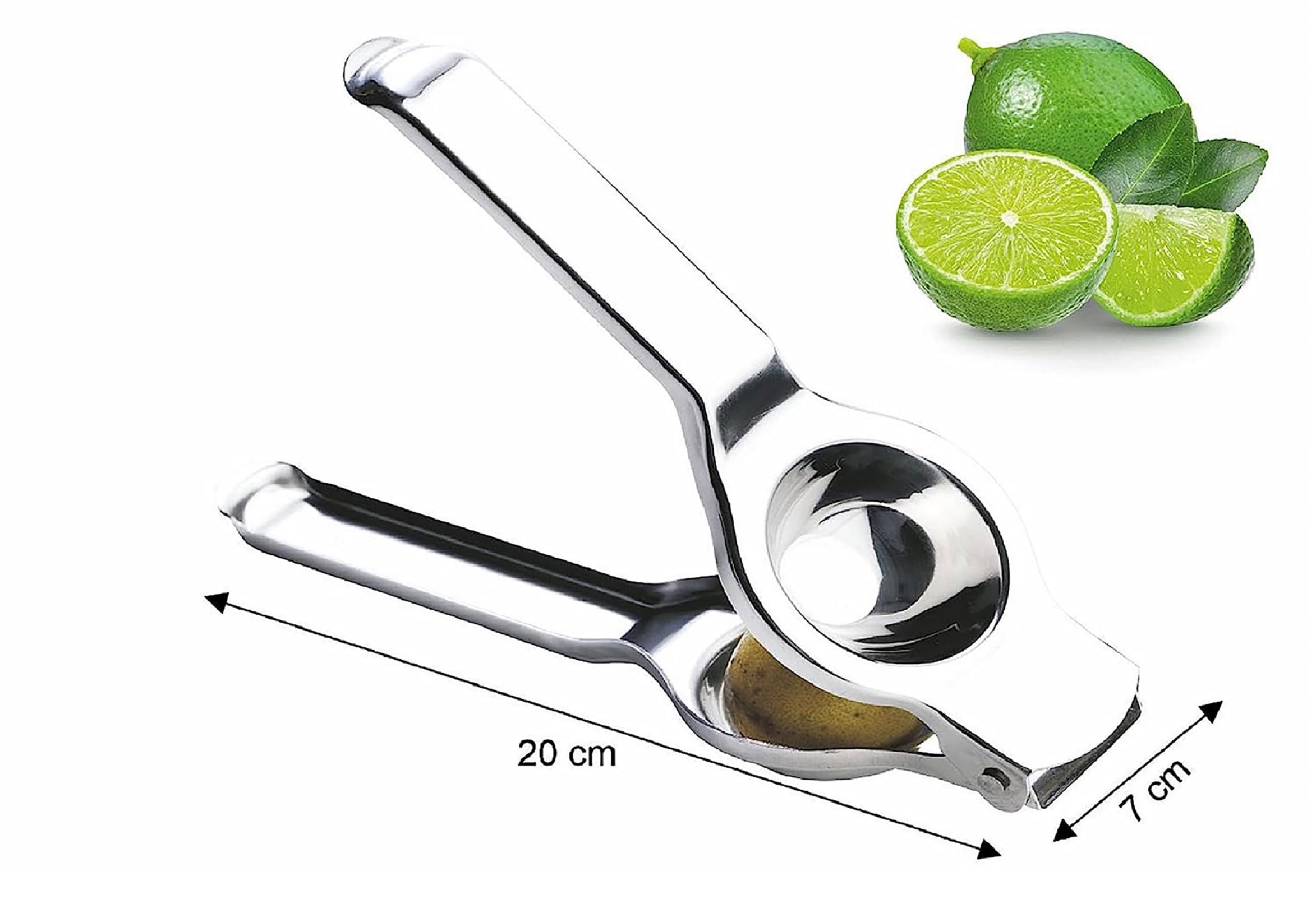 Signoraware Lemon Squeezer With Bottle Opener Food Grade Stainless Steel, Set Of 1, Silver