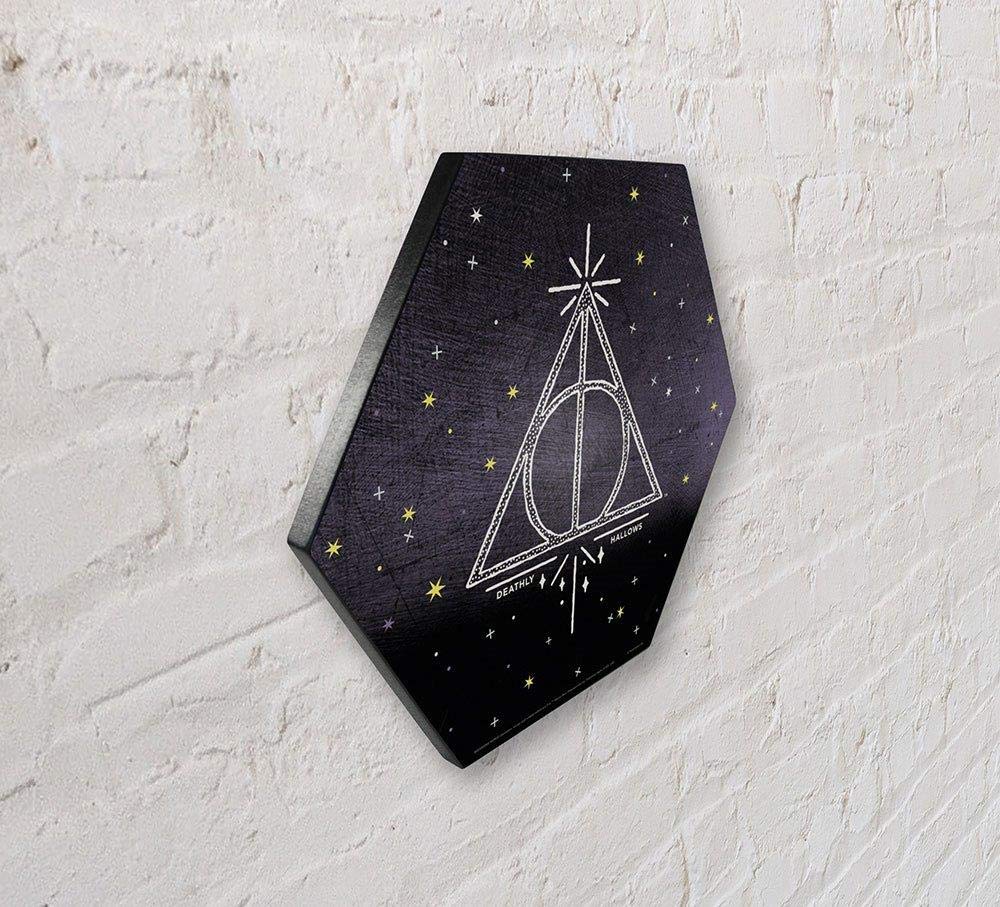 Harry Potter - Deathly Hallows - Tale Of The Three Brothers - 11.5    X 10    Hexagon Shaped Knexagon Wood Print - Hang Alone Or