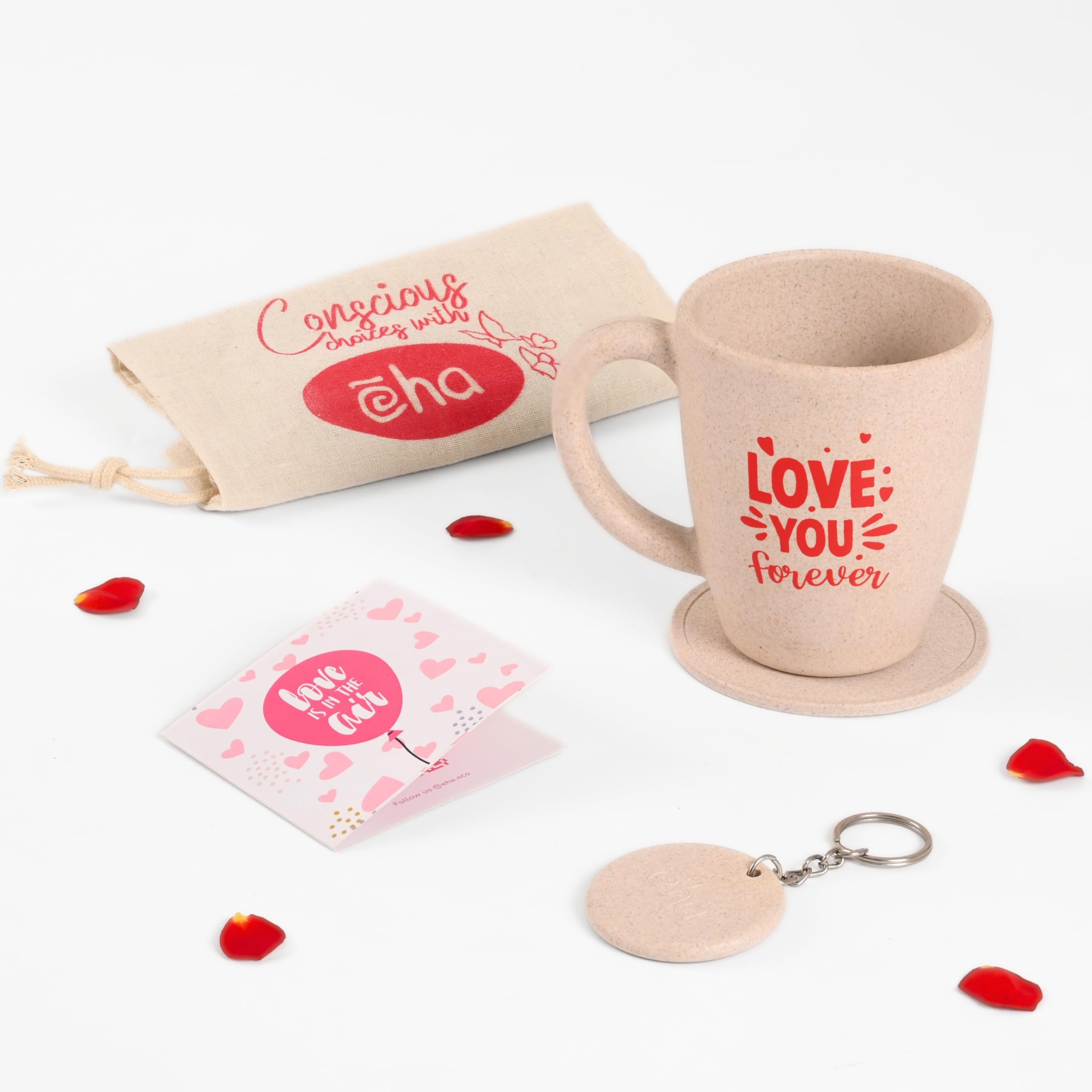 Eha EarthFriendly Valentine Gift For Couple | Valentine Gift For Boyfriend | Valentine Gift For Girlfriend | Set Of 1| 300 Ml |