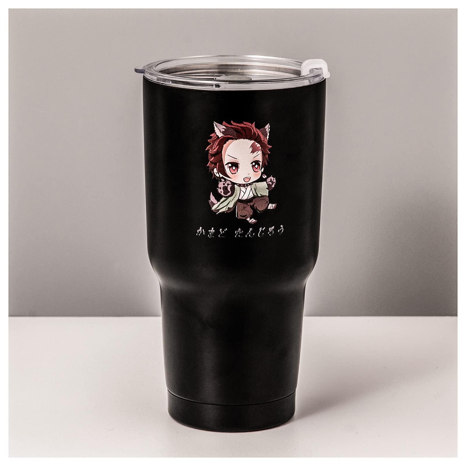 Veny Taya Demon Slayer Tumbler With Lid, 30 Oz Water Cup Vacuum Insulated 8-12H, Anime Water Bottle Double Walls, Stainless Stee