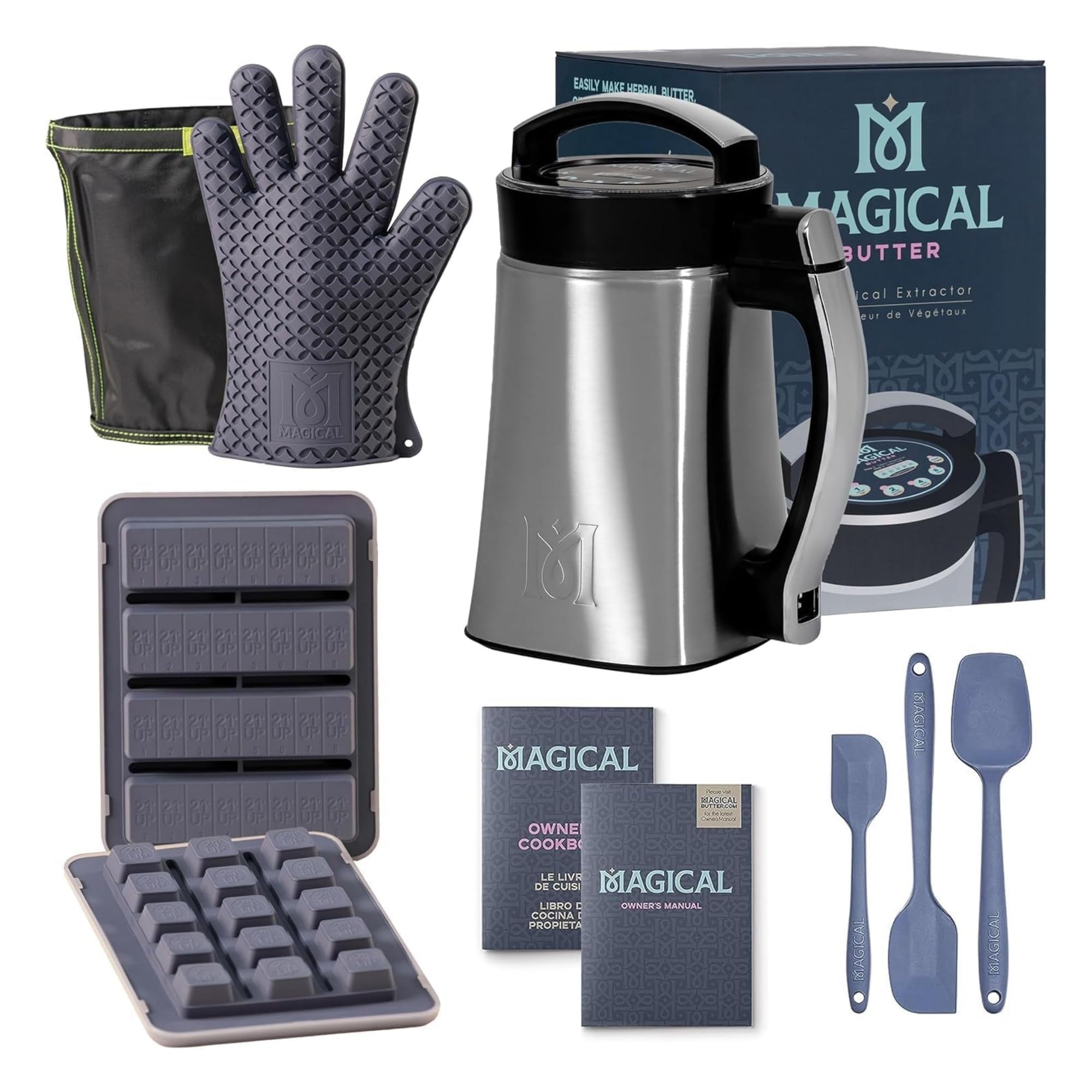 Magical Butter MB2e MagicalButter Machine Bundle - For Homemade Stick Butter, Oil & More - Kit with Silicone Mitt, Purify Filter