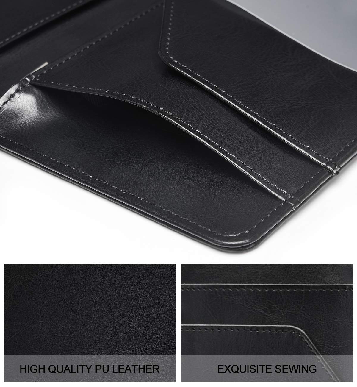 Server Books For Waitress - Leather Waiter Book Server Wallet With Zipper, Cute Waitstaff Organizer With Money Pocket Fit Server