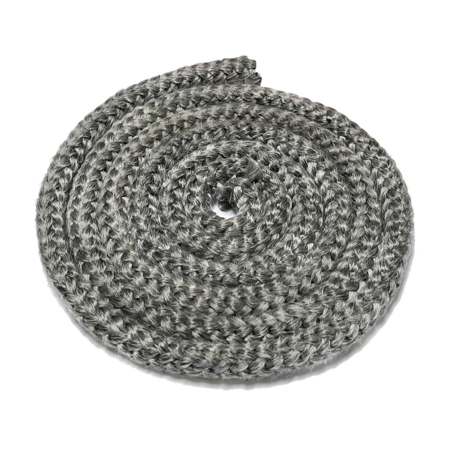 Protalwell Wood Stove Gasket (1/2'' X 72'' Rope), Wood Stove Door Gasket, Grey Color Fiberglass Gasket, Wood Stove Door Seal, 1/