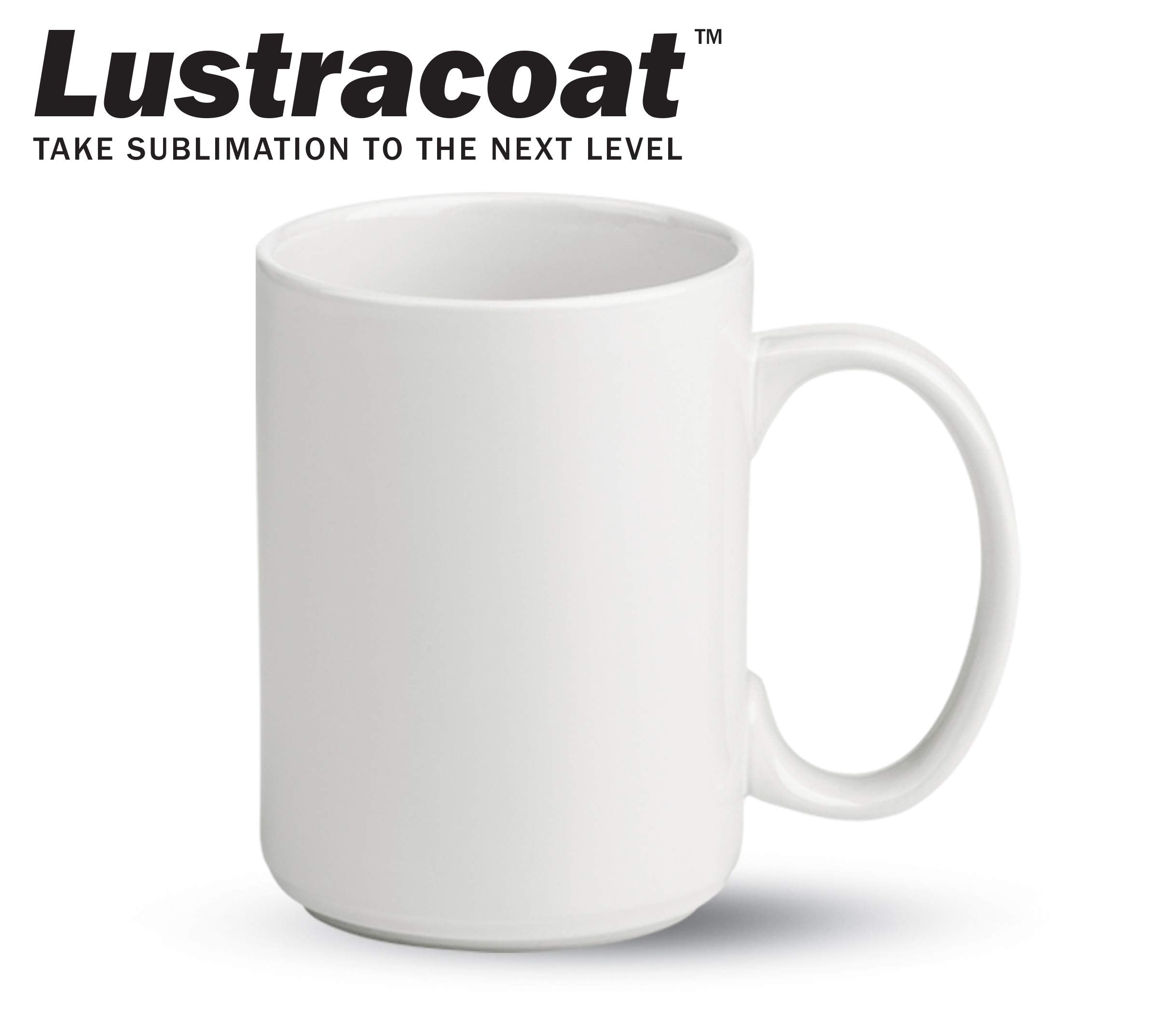 Lustracoat 15 Oz. El Grande Stoneware Sublimation Mug, 1 Case Of 24 Mugs