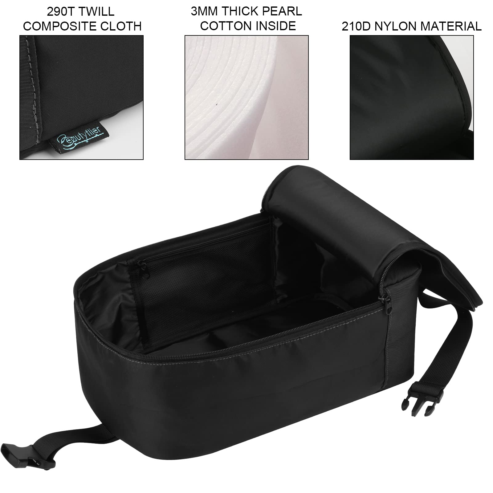 Beautyflier Travel Steamer Bag For Conair Clothes Steamer Storage, Portable Steamer Carrying Case Handheld Steamer Holder Iron C