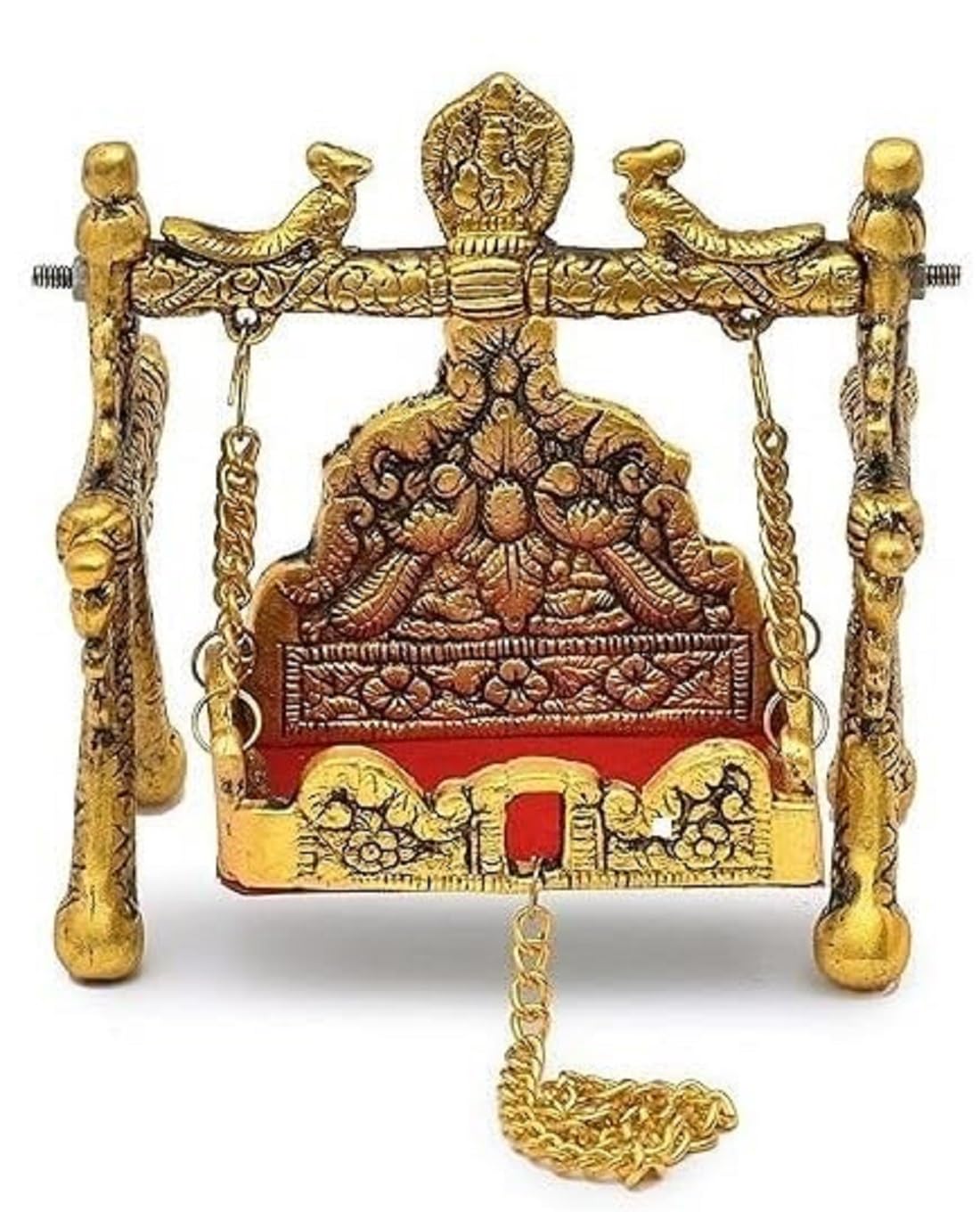 A&S Ventures Laddu Gopal Jhula/Bal Gopal/Kanha/Janmashtami Krishna Swing For Home Temple Mandir Pooja | Nand Gopal Palana | Hind