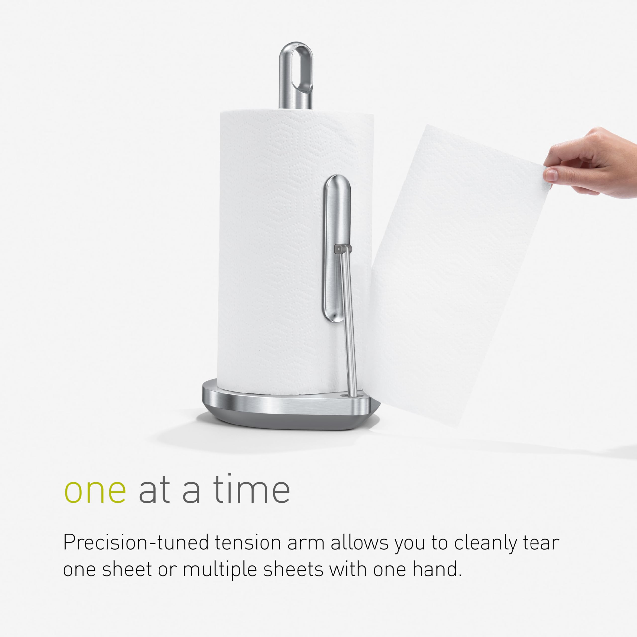 Simplehuman Tension Arm Paper Towel Holder, Brass Stainless Steel, Gold