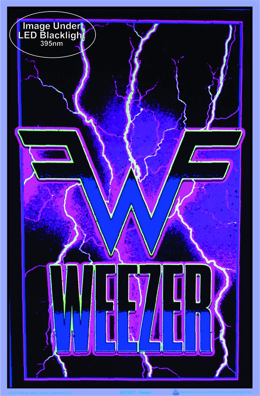 Weezer - Electric - Blacklight Poster - Officially Licensed - Laminated - 23.5'' X 35.5''