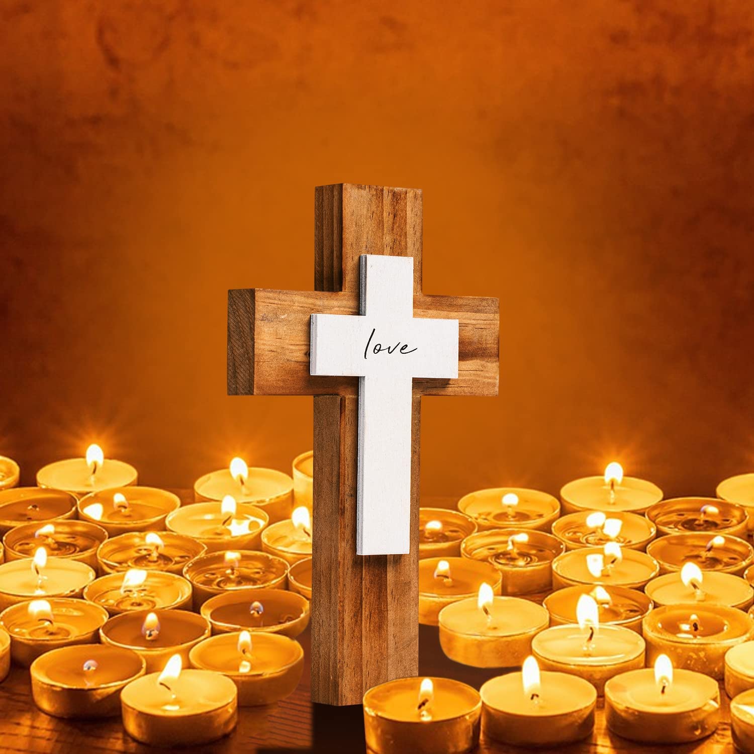 Wall And Table Wooden Cross Christians Cross Spiritual Religious Gifts With Hook On Hanging Wall Or Table With Love For Church H