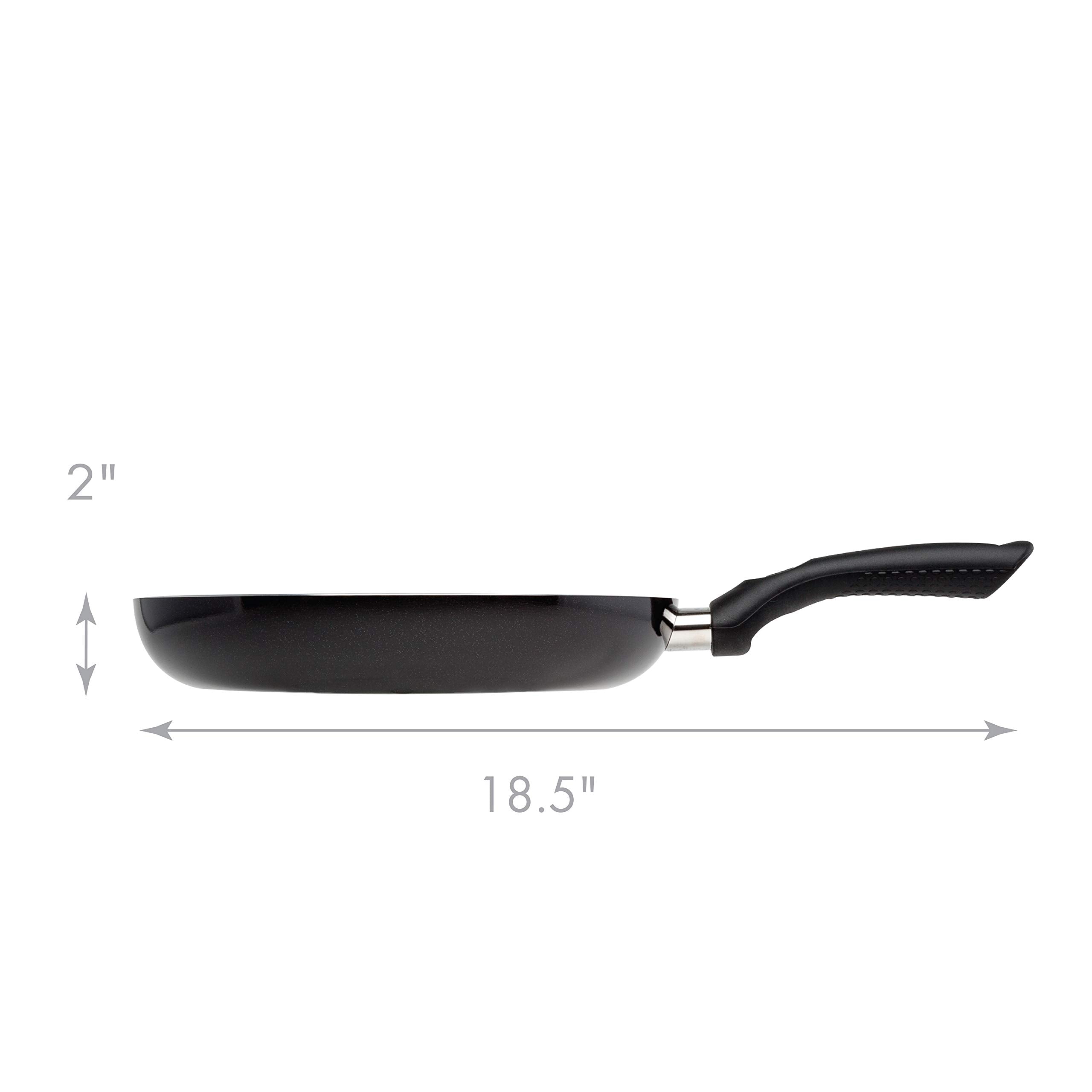 Ecolution Easy To Clean, Comfortable Handle, Even Heating, Dishwasher Safe Pots, 11'' Fry Pan, Black