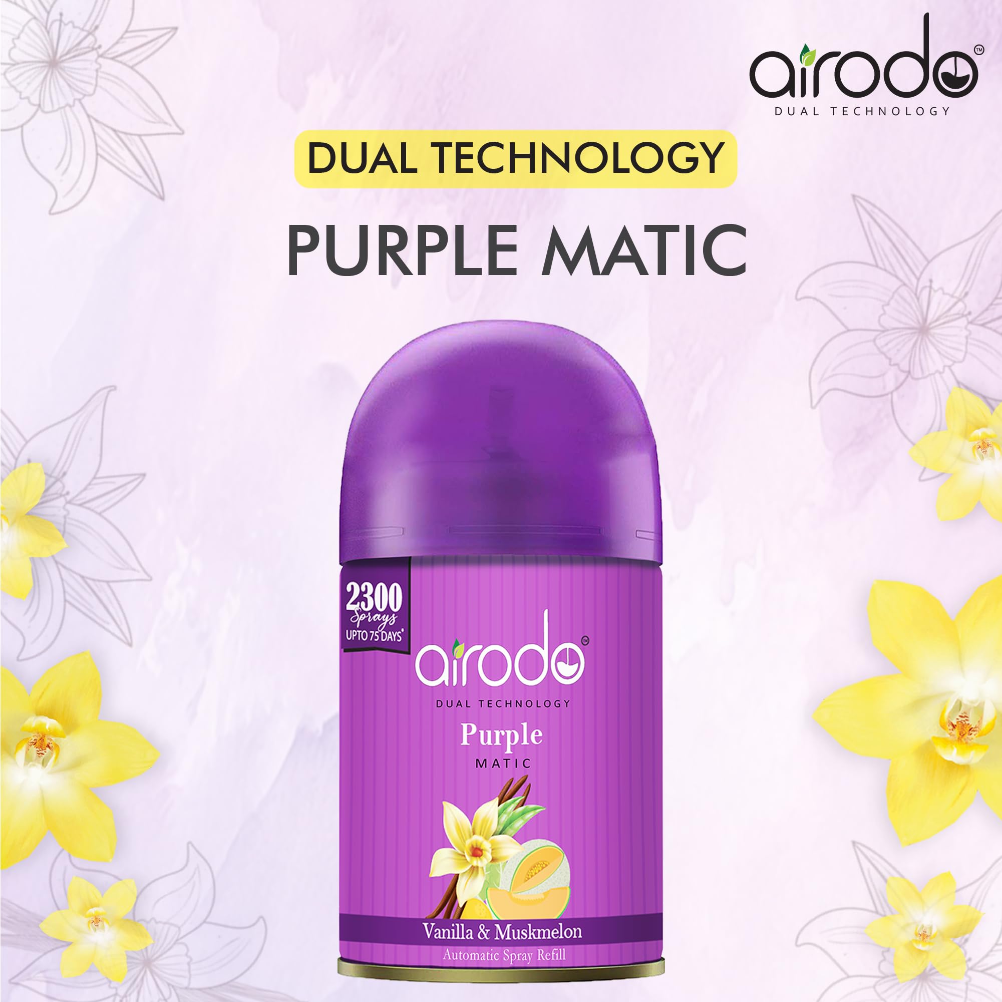 Airodo Automatic Room Fresheners Refill Air Matic Boost Home Fragrance With 2300 Sprays Each Bottle Mix Pack Of 6