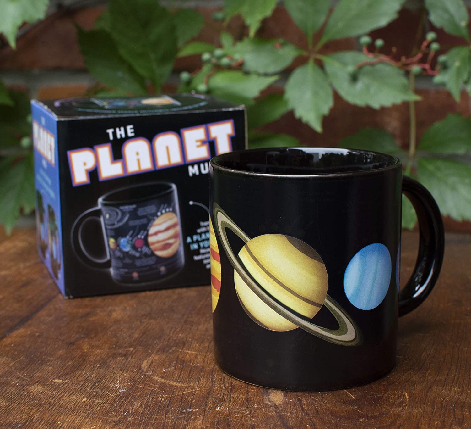 The Unemployed Philosophers Guild Heat Transforming Color Changing Planet Mug - Hot Coffee Reveals The Solar System, Comes In A