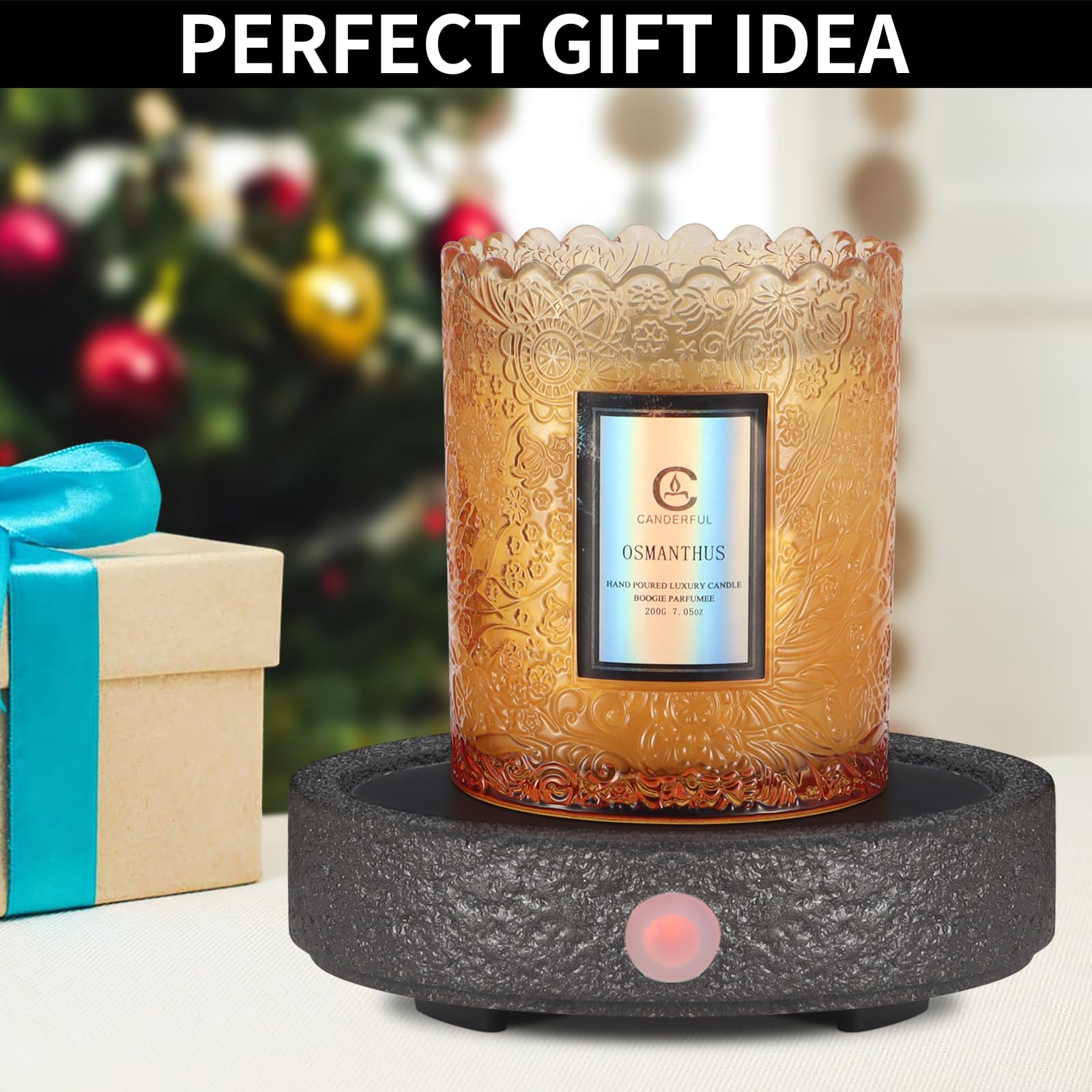 Candle Warmer Plate,Ceramic Candle Wax Warmers For Jar Candles,Coffee Mug Warmer For Desk, Candle Warmer For Home Office, Gifts