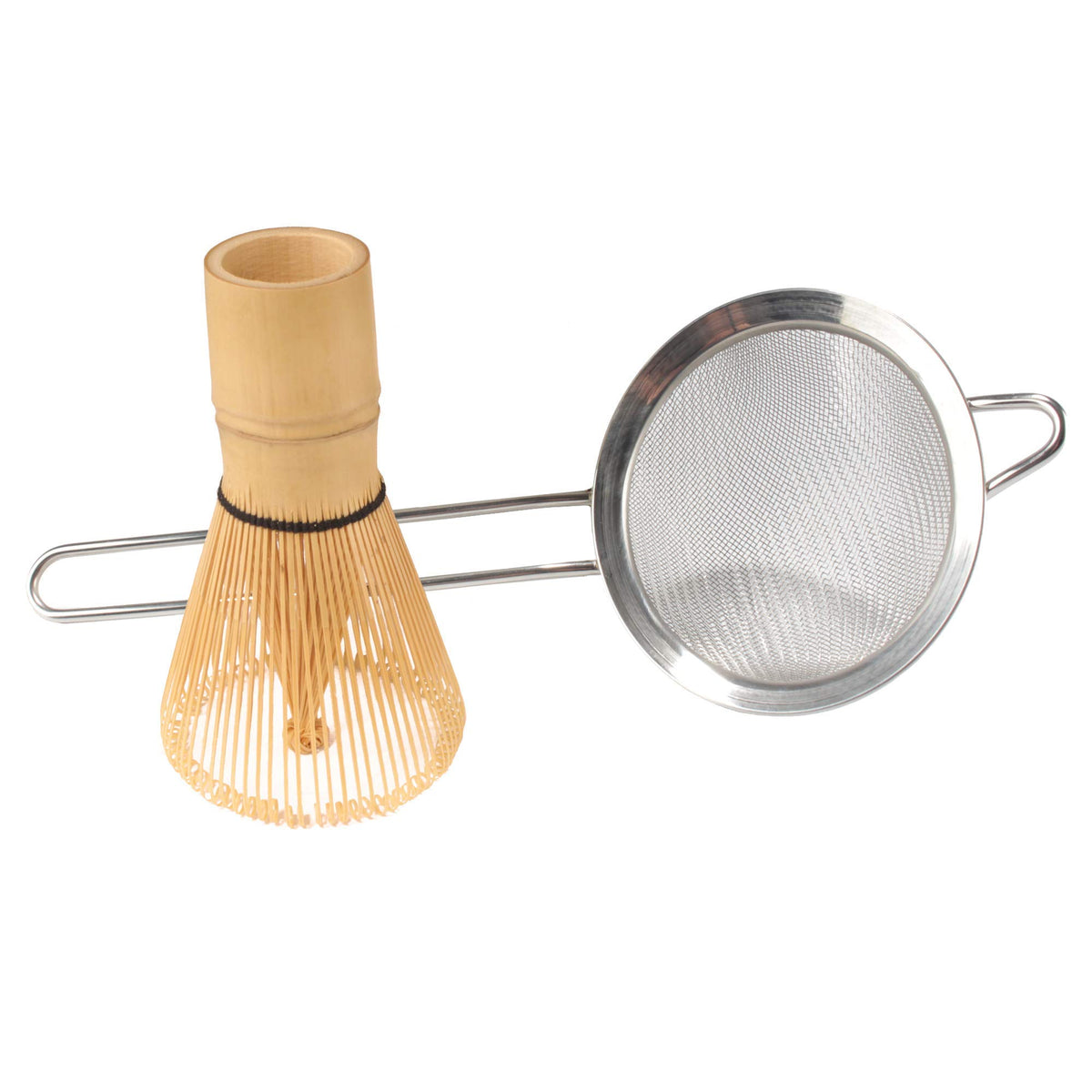Bamboomn Matcha Whisk And Tea Strainer - Japanese Tea Ceremony Set
