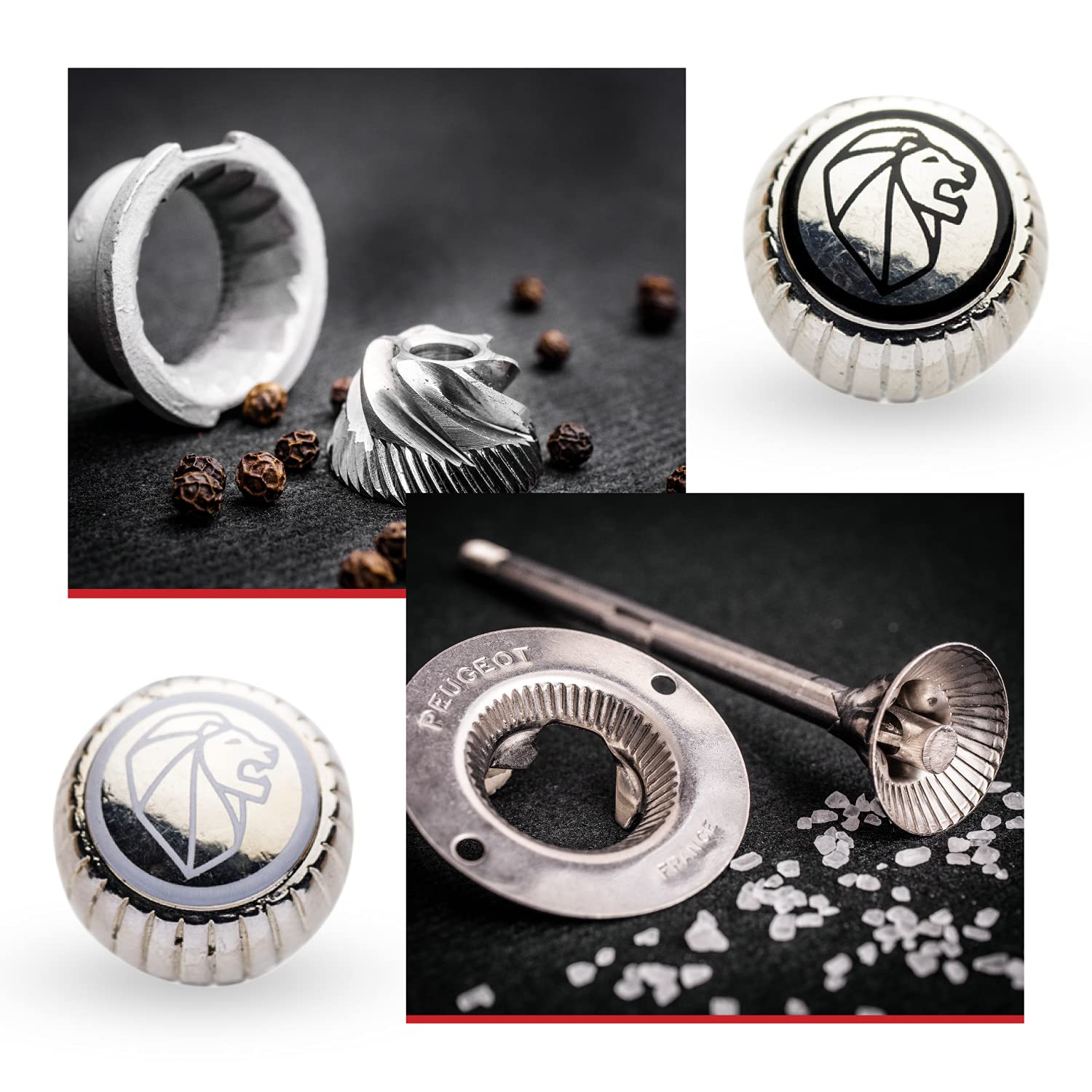 Peugeot Bistro Salt & Pepper Mill, 3,94In, Chocolate And Natural