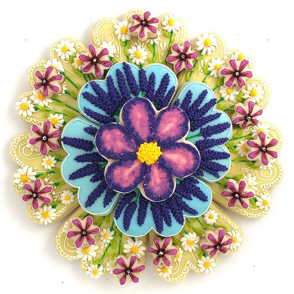 Foose Brand Cookie Cutters 4 Piece Platter Cookie Cutter Set 3 3/8 Intrapezoid, 4 In Teardrop Round, 3 In Clam And 4.5 In Fan Th