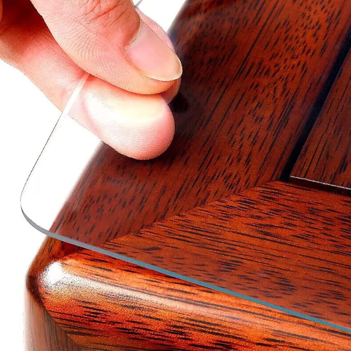 Royhom 1.5Mm Thick Clear Table Protector, 36 X 16 Inch, Plastic Table Cover Protector, Clear Desk Mat, Clear Desk Pad Protector,