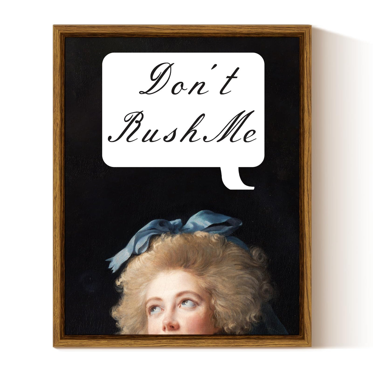 Insimsea Framed Canvas Wall Art Don'T Rush Me Sign Wall Pictures Room Decor Classical Painting Canvas Prints Wall Decor For Bedr